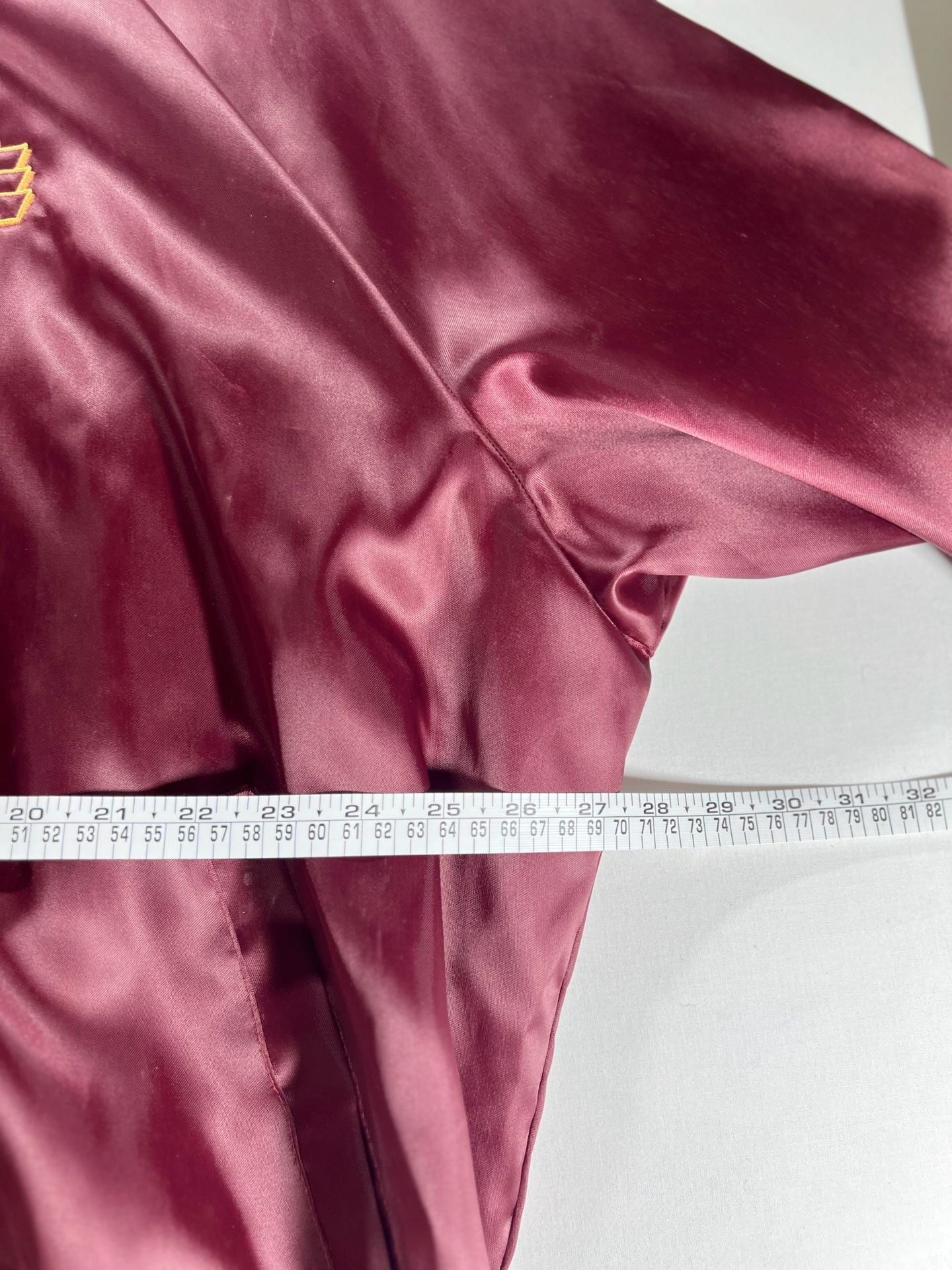 Chevrolet Corvette 40th Anniversary 1953-1993 Satin Bomber Jacket Burgundy 8