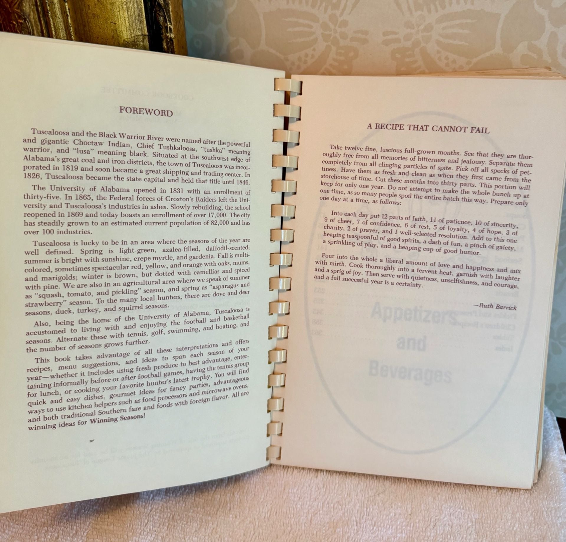 Vintage 1979 Winning Seasons Cookbook – Junior League of Tuscaloosa  7