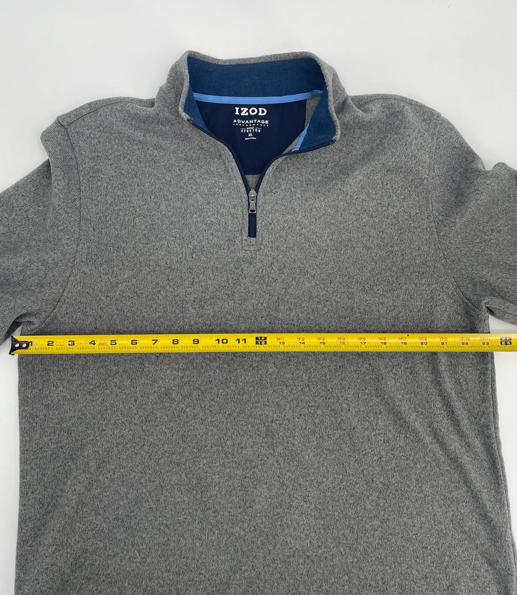 IZOD Advantage Performance 1/4 Zip Sweater Size XL 7