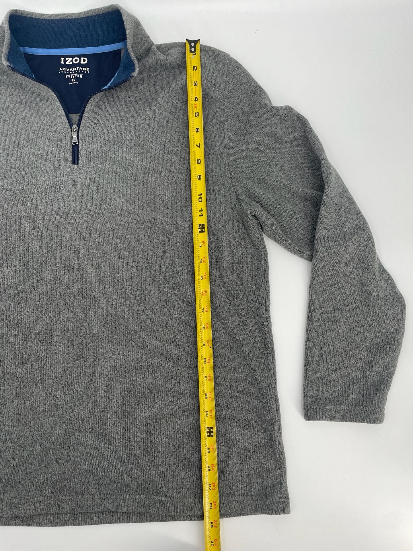 IZOD Advantage Performance 1/4 Zip Sweater Size XL 8