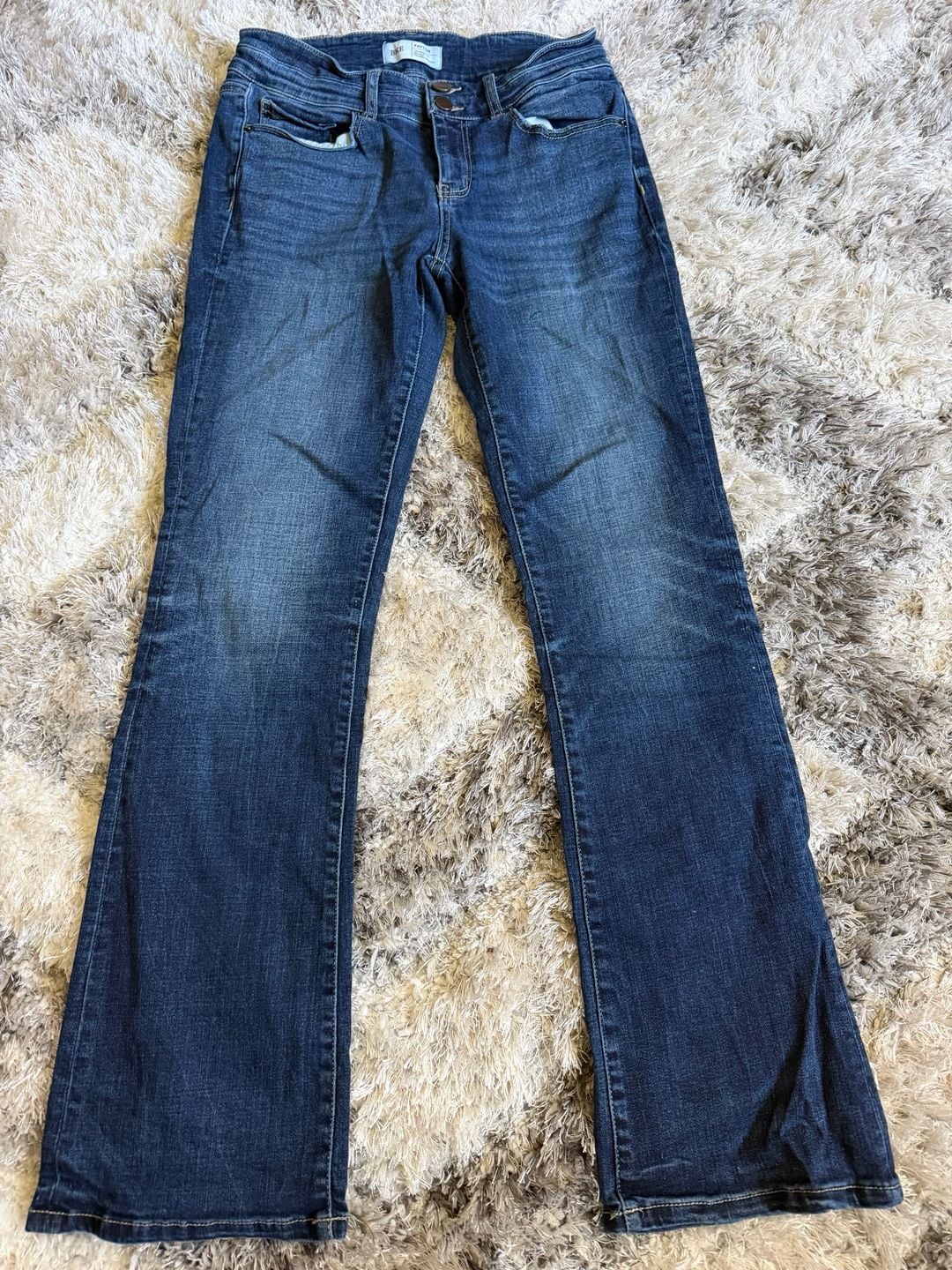 BKE Payton Mid-Rise Bootcut Jeans 28x31.5 Dark Wash 2