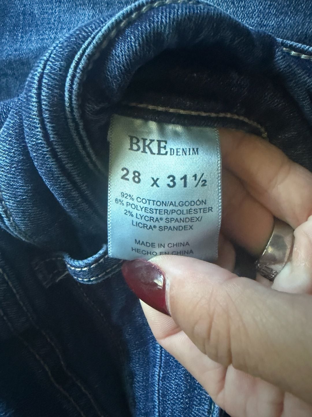 BKE Payton Mid-Rise Bootcut Jeans 28x31.5 Dark Wash 3
