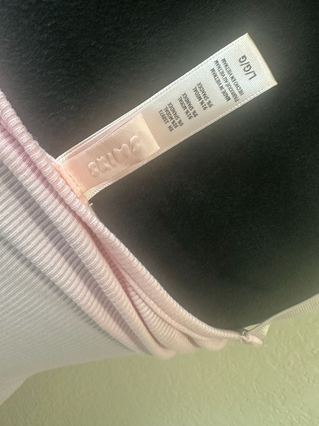SKIMS Ribbed Pink Maxi Slip Dress 9
