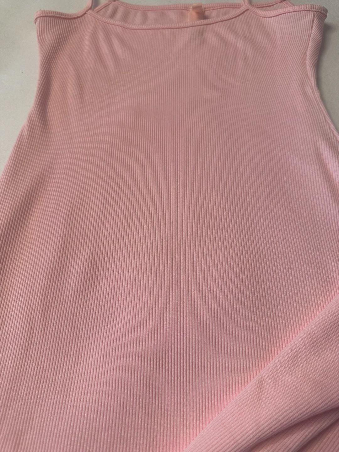 SKIMS Ribbed Pink Maxi Slip Dress 11