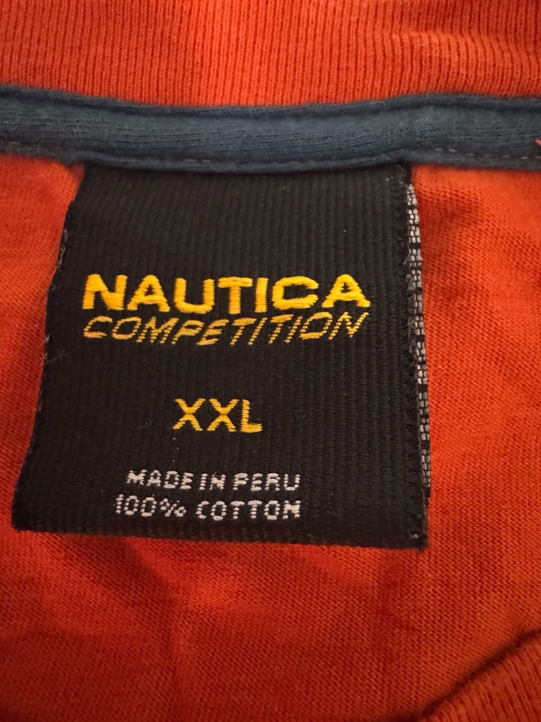 Nautica Competition T-Shirt Size XXL Orange Logo 3