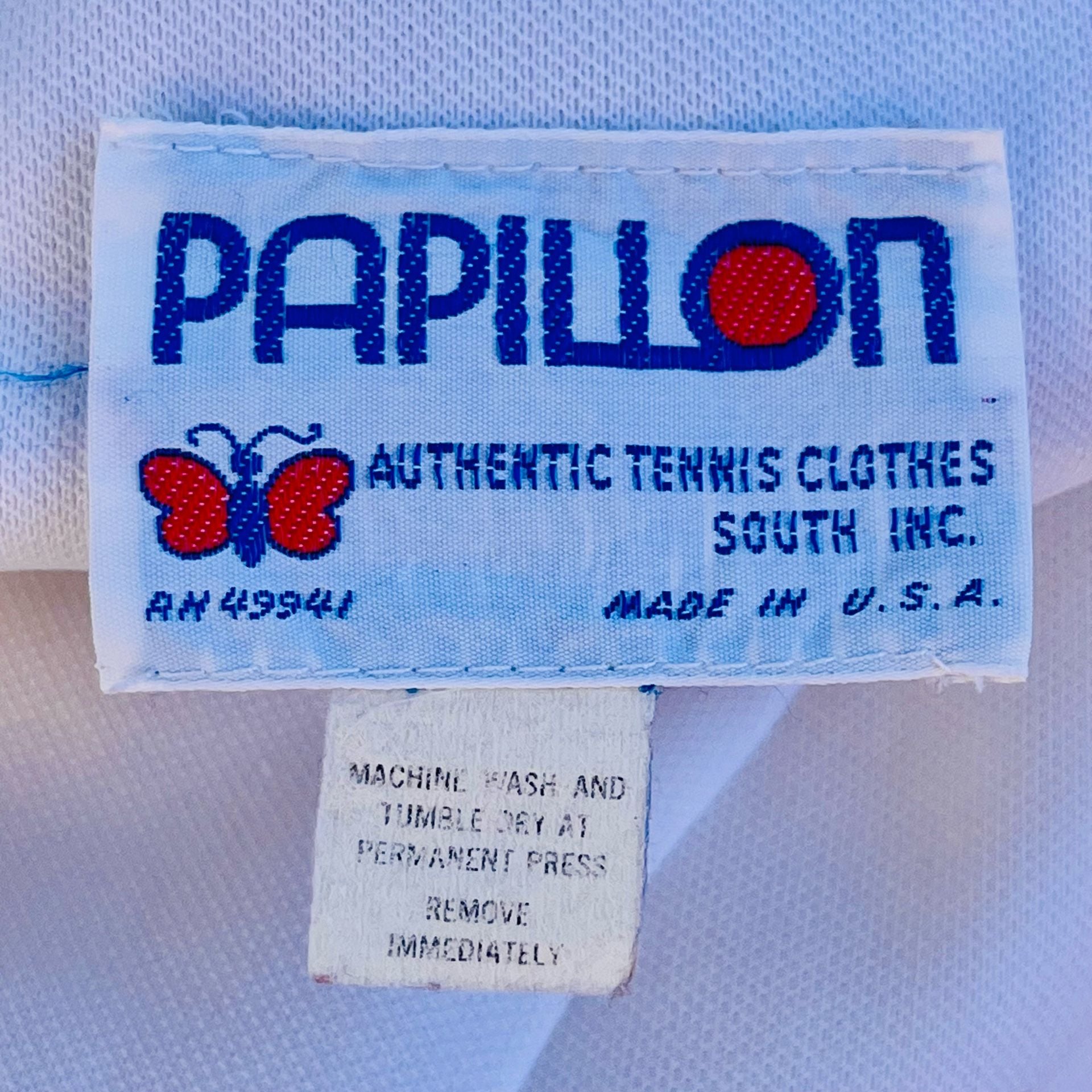 Vintage White Rainbow Trim Tennis Dress 9