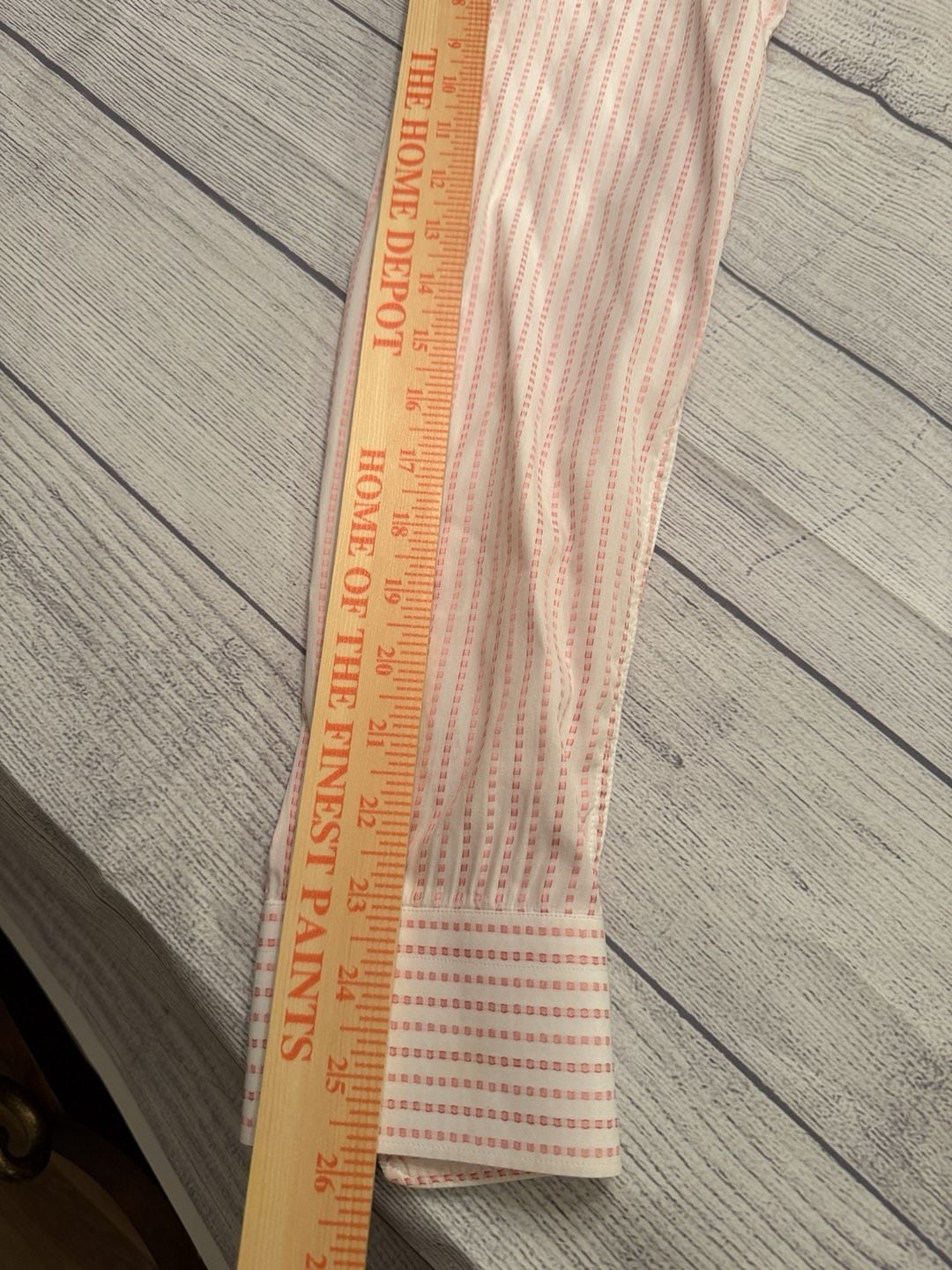 Andrea Palombini Dress Shirt XXL Pink White Striped Long Sleeve Italian 8