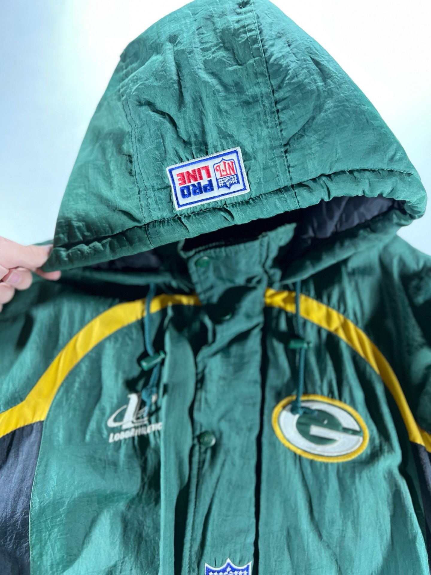 Logo Athletic NFL Pro Line Green Bay Packers Jacket Size Large Vintage 4