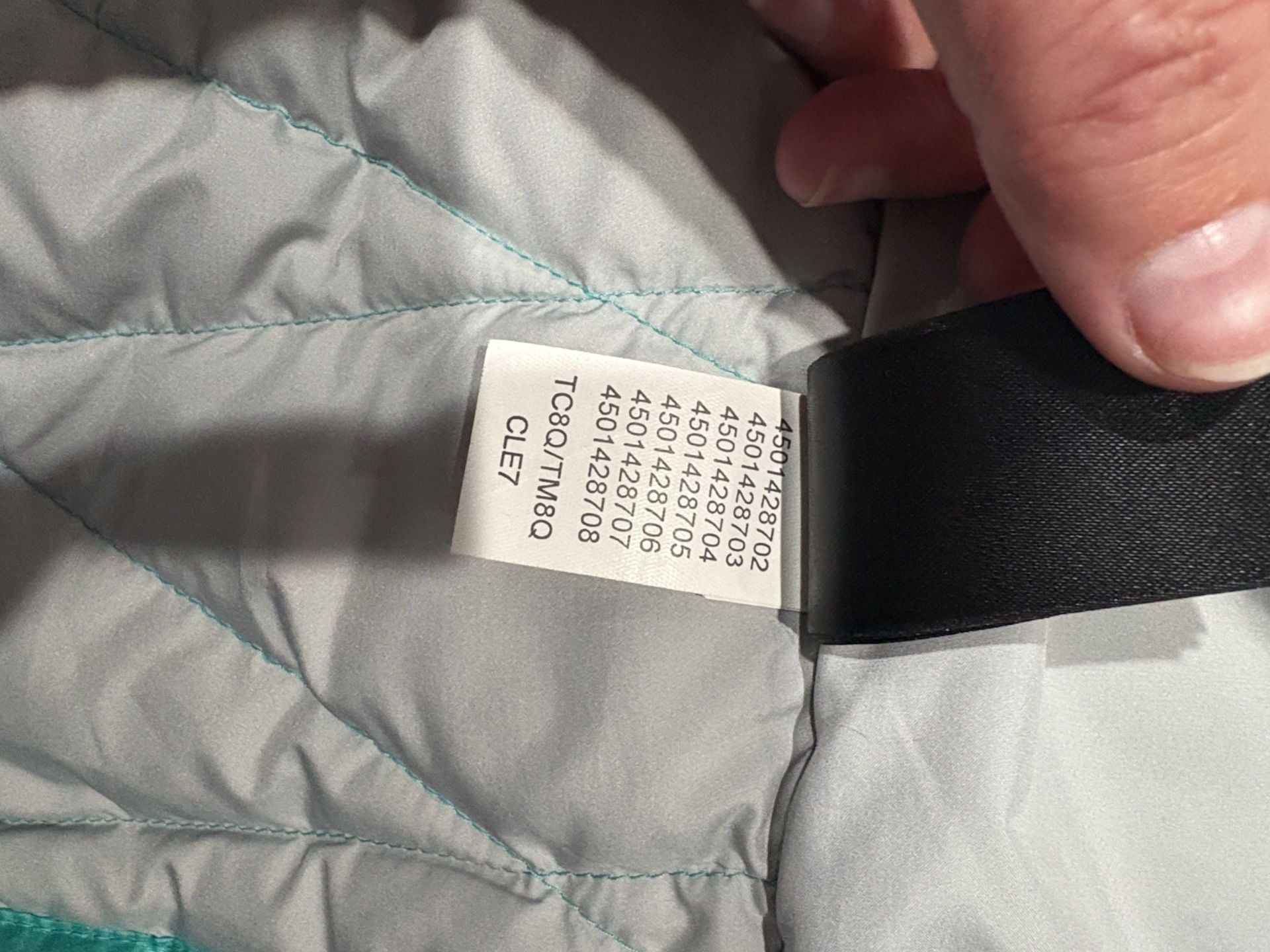 The North Face 550 Down Puffer Vest Size S Teal Blue Full Zip 7