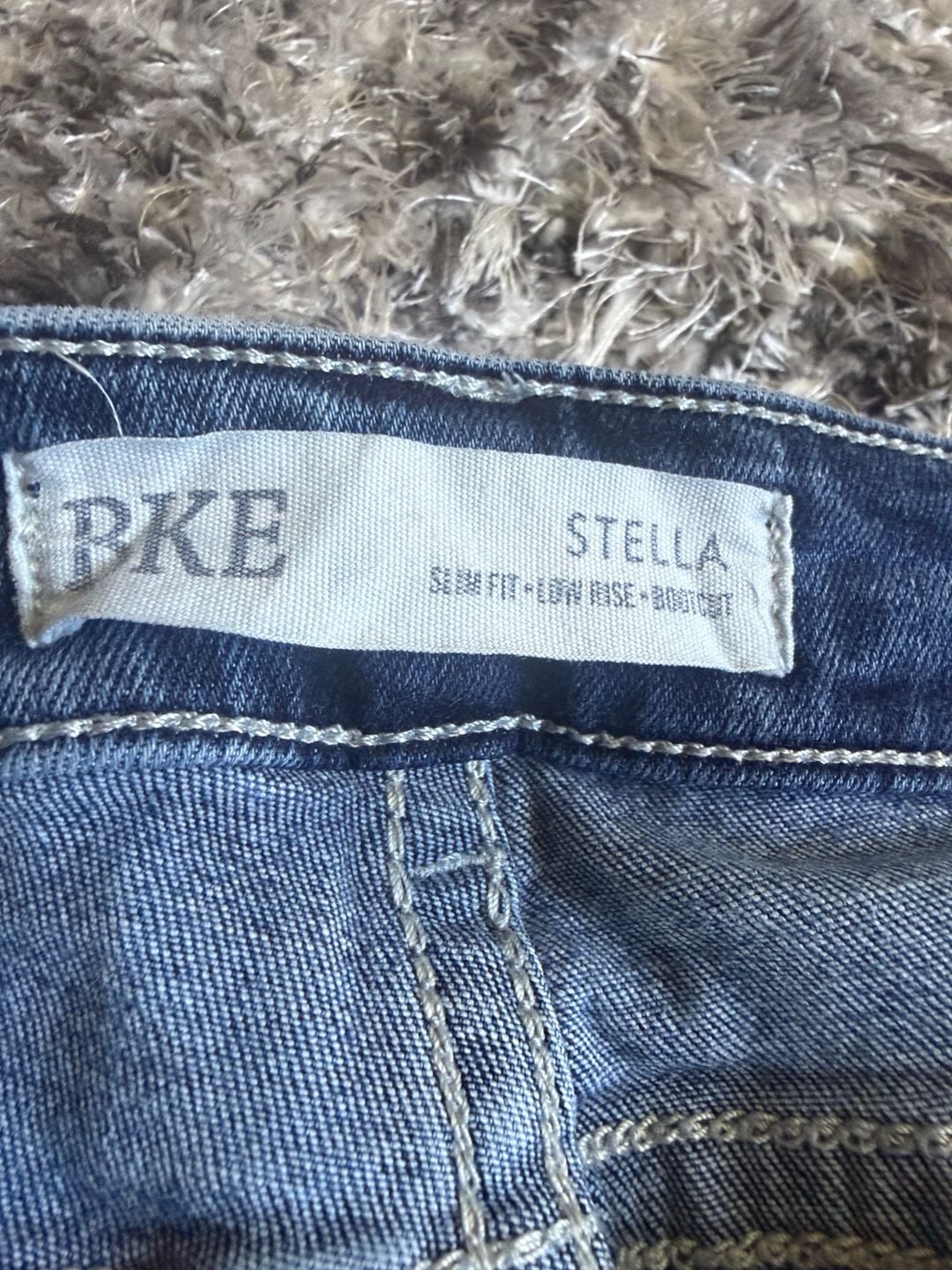 BKE Stella Bootcut Jeans 29x33.5 Blue Denim Slim Fit Low Rise 5