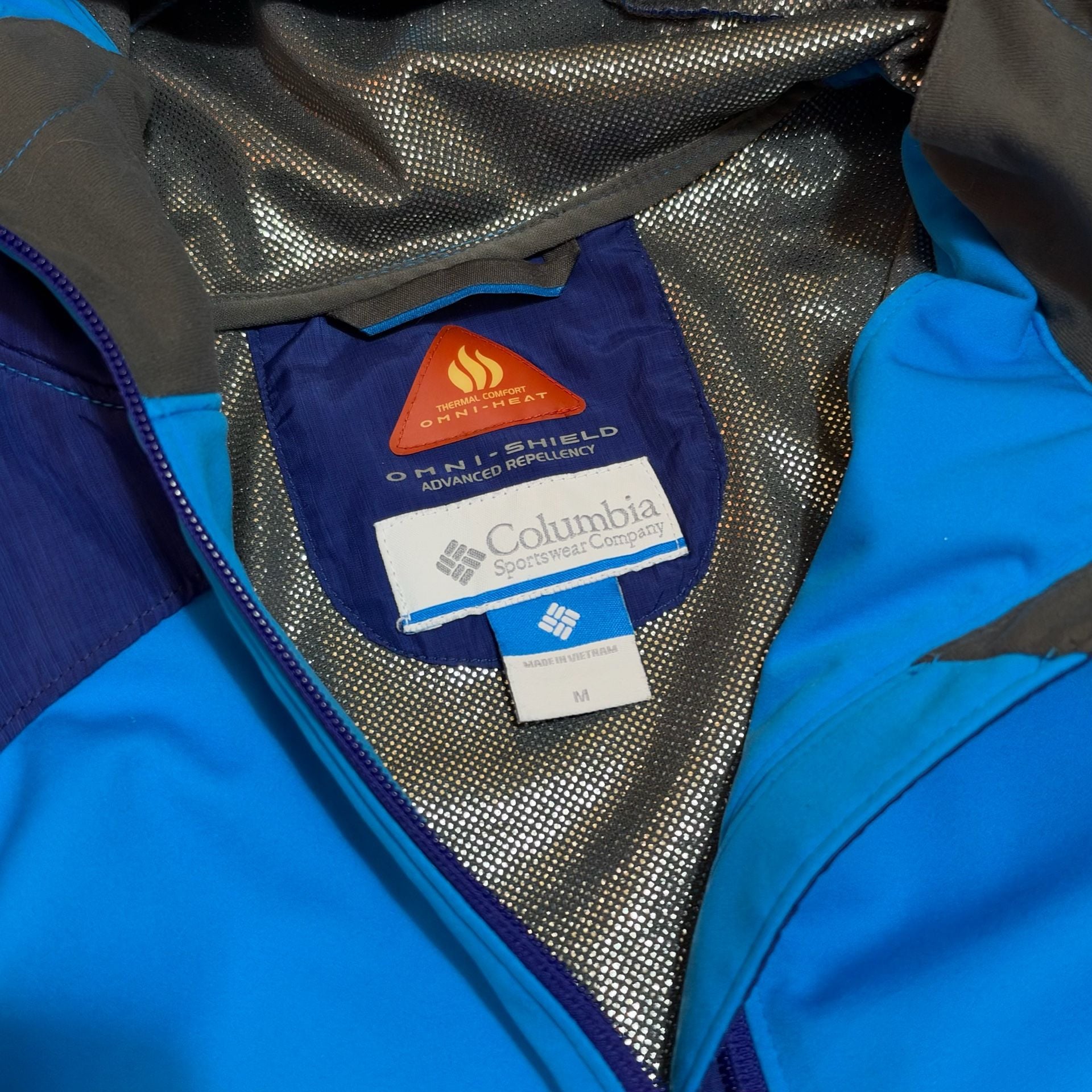 Columbia Omni-Heat Softshell Jacket Size M Blue 5