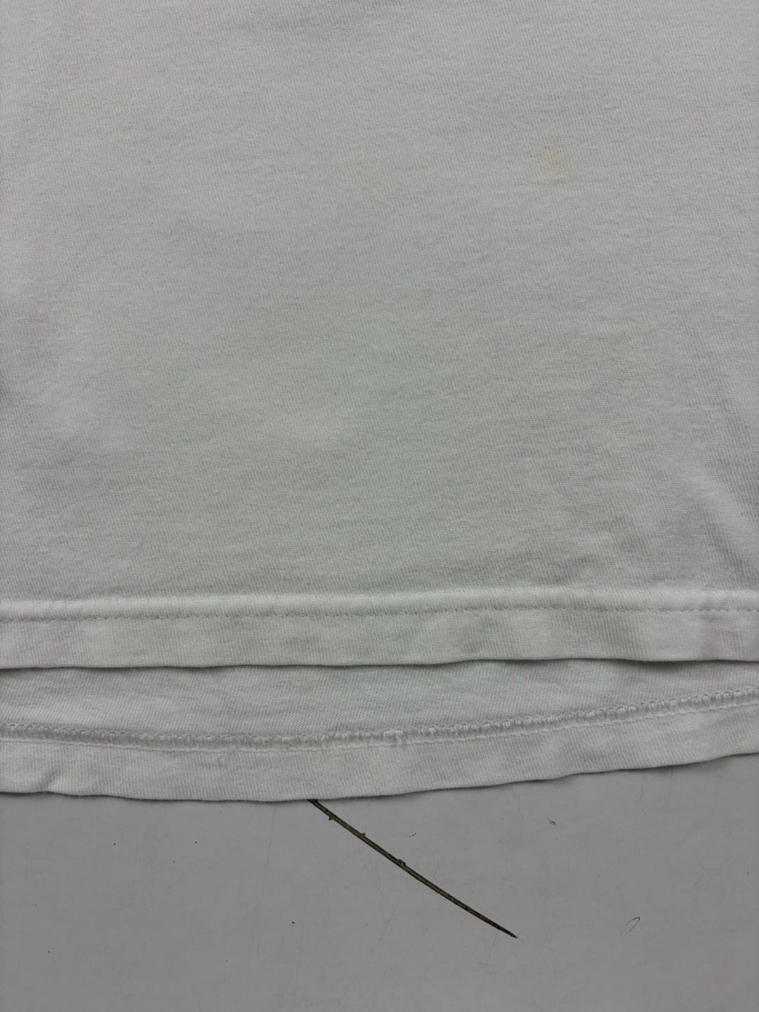 Stussy Graphic Photo T-Shirt White Surfboard Orange Dress Size M (OF) *light staining 10