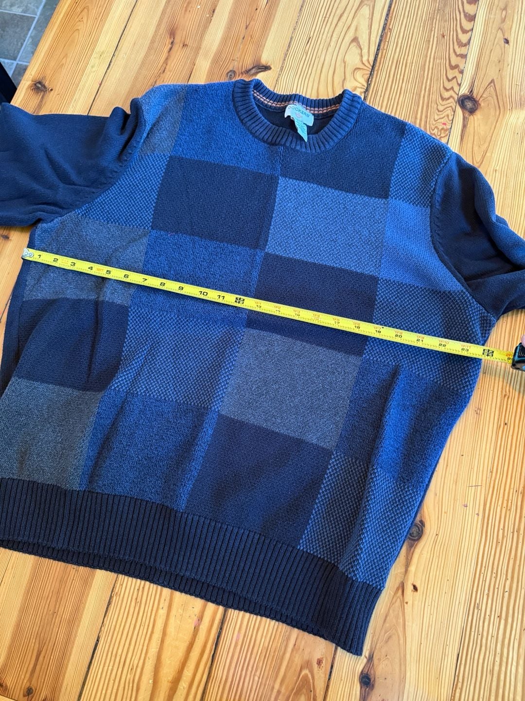 Dockers Colorblock Cotton Crewneck Sweater Size XL Blue 6