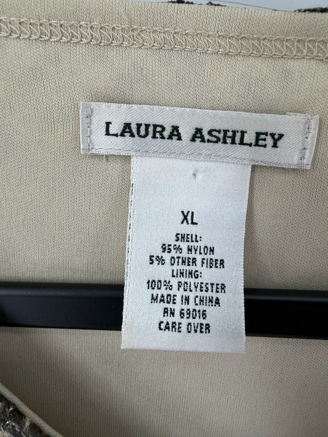 Laura Ashley XL Burnout Velvet Mesh Top Gold Sparkle Sheer Sleeve Y2K Boho 4
