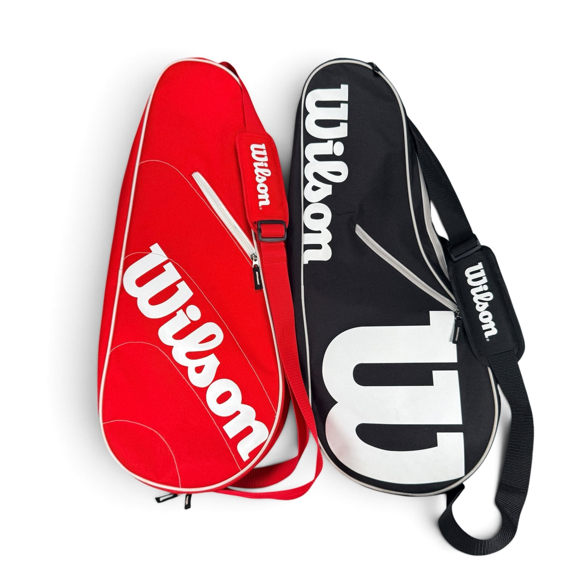 Wilson Advantage Tennis Racquet Bags Set of 2 Red and Black Shoulder Strap 1