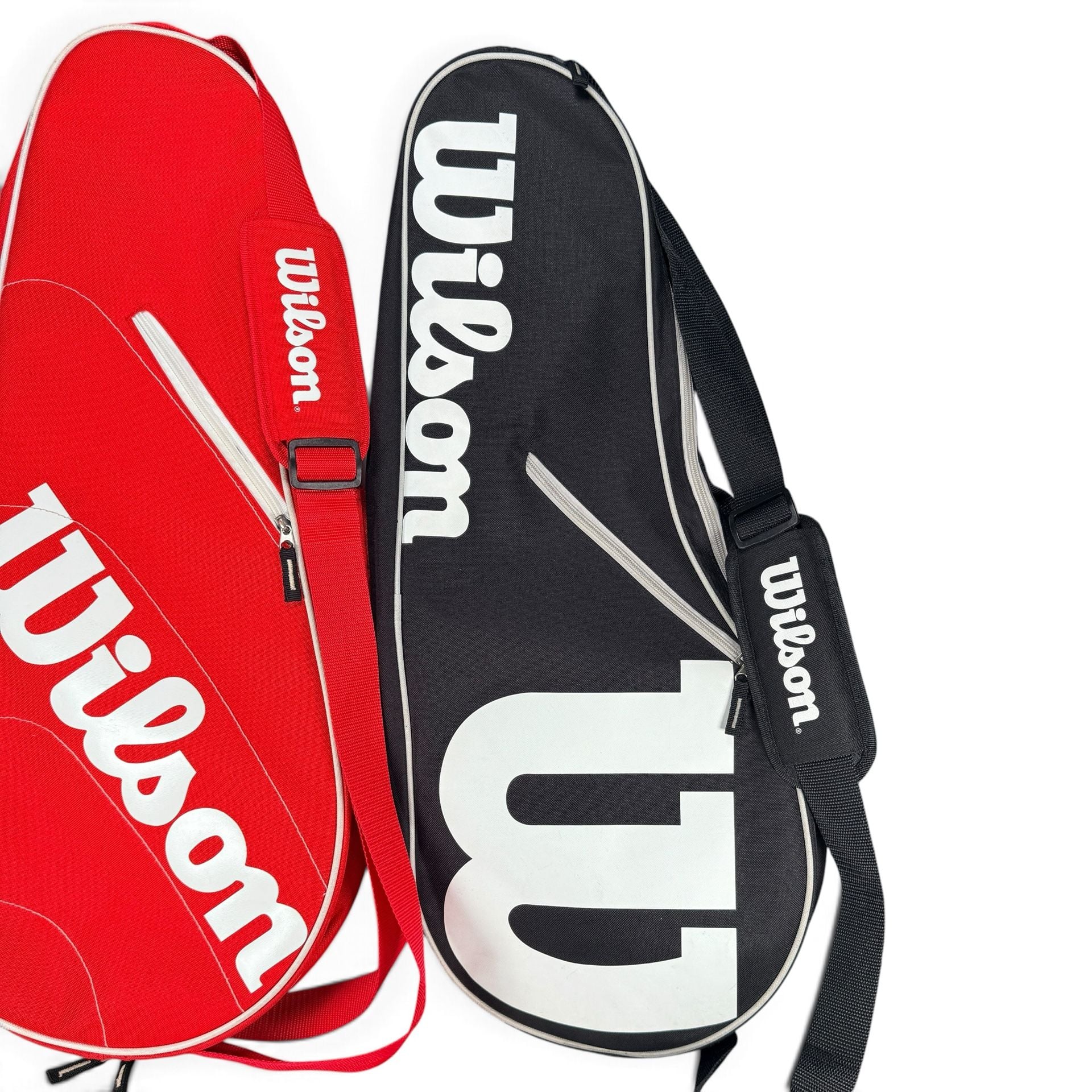 Wilson Advantage Tennis Racquet Bags Set of 2 Red and Black Shoulder Strap 7