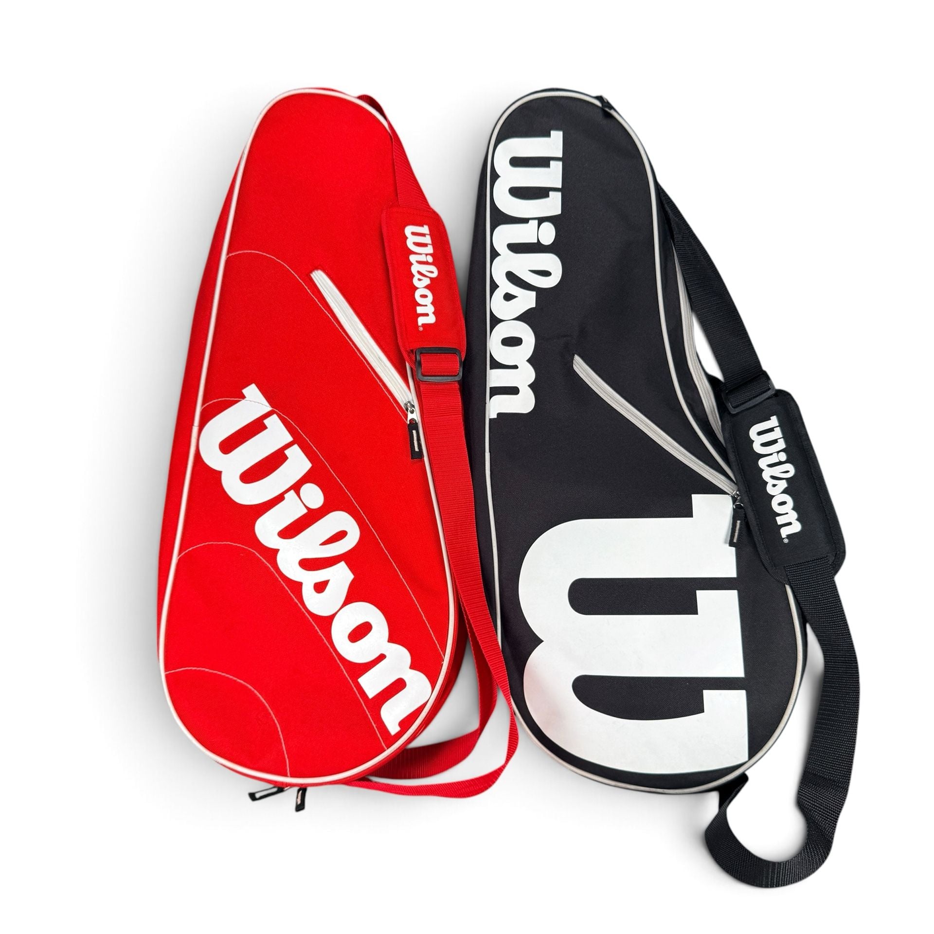 Wilson Advantage Tennis Racquet Bags Set of 2 Red and Black Shoulder Strap 12