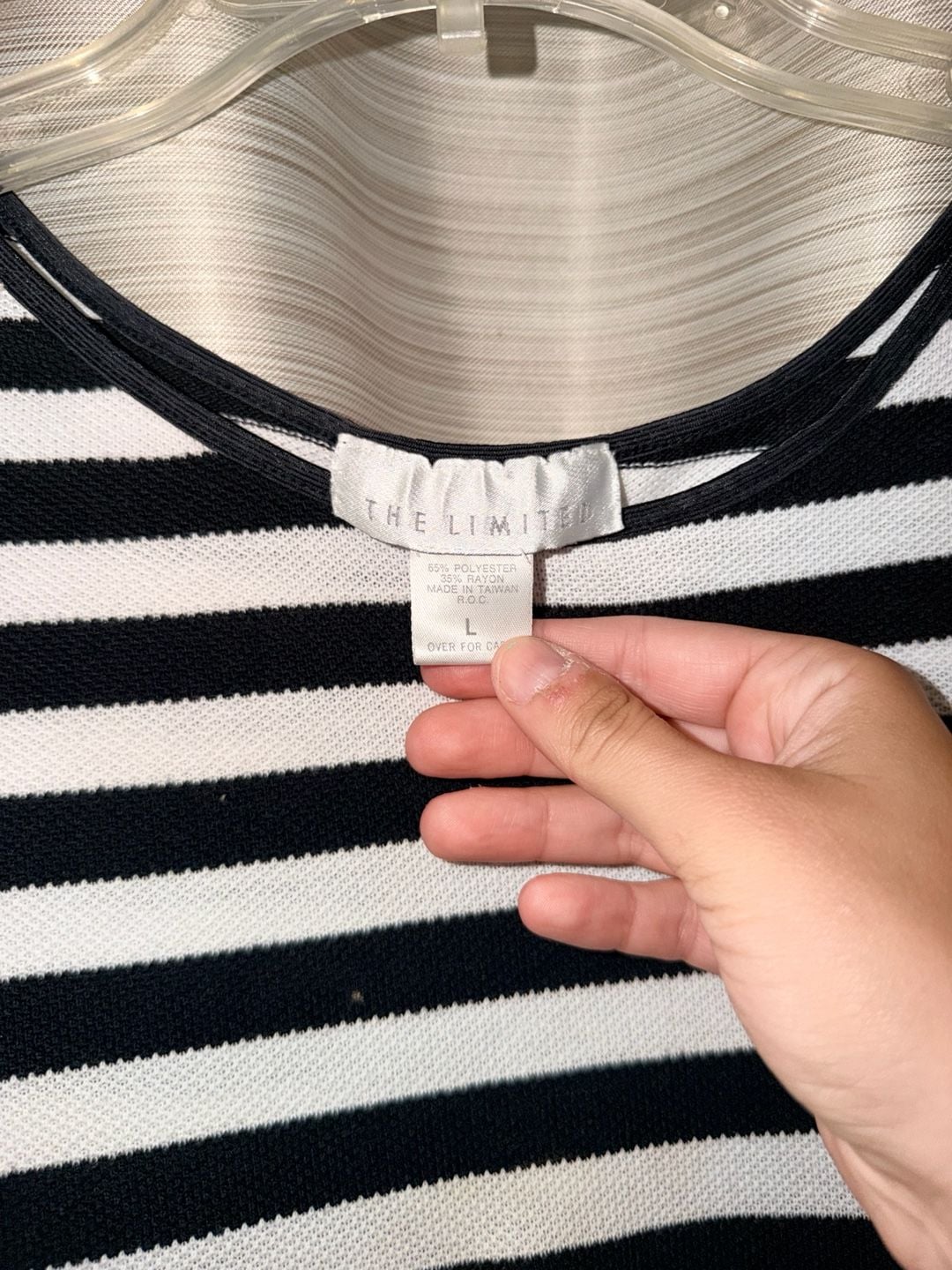 The Limited Women's Black/White Stripe Side Tie Blouse Top NEW ..., 3