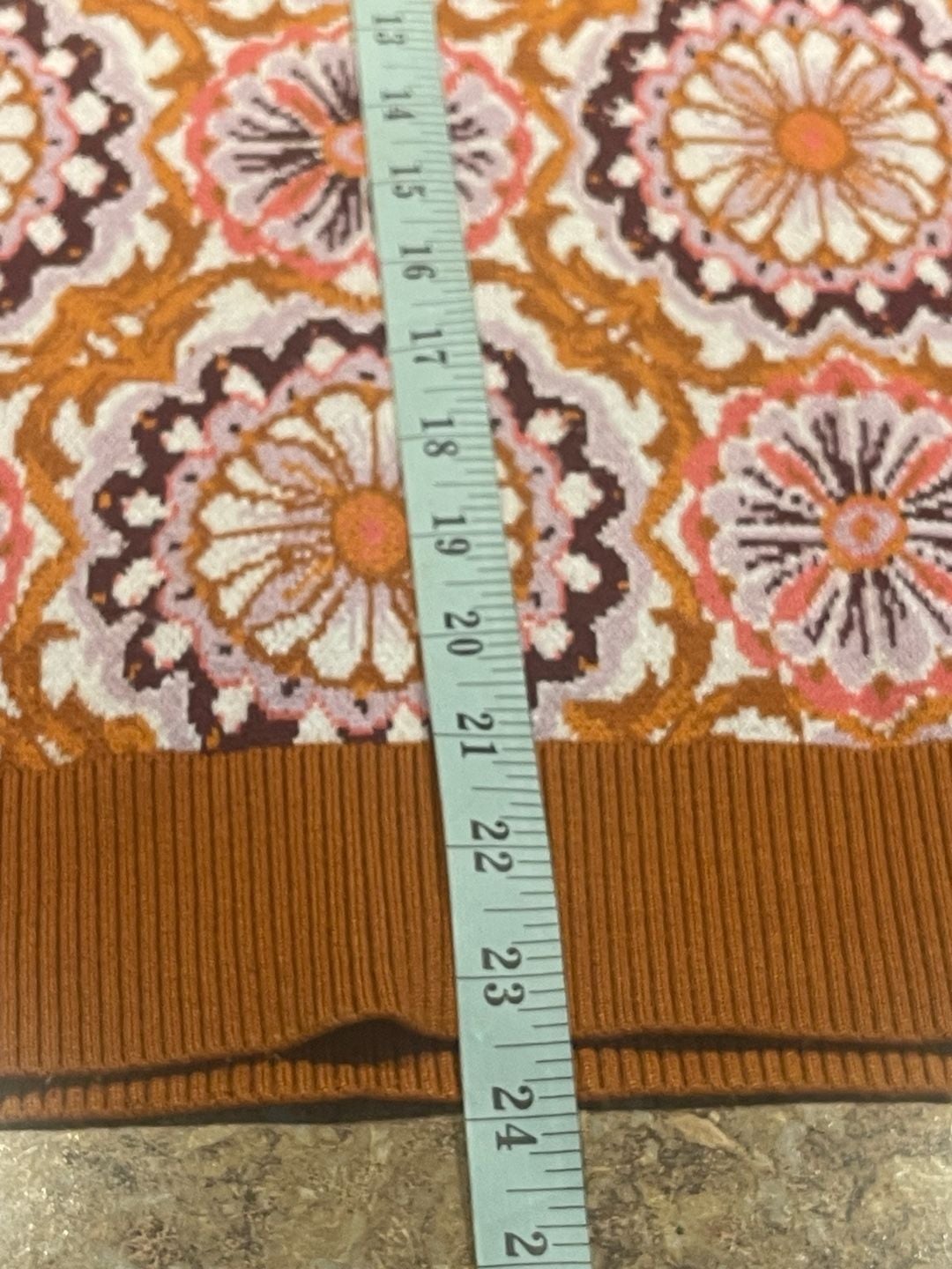 Maeve Anthropologie Floral Jacquard Sweater Vest XL Retro Boho 70s Fall 10