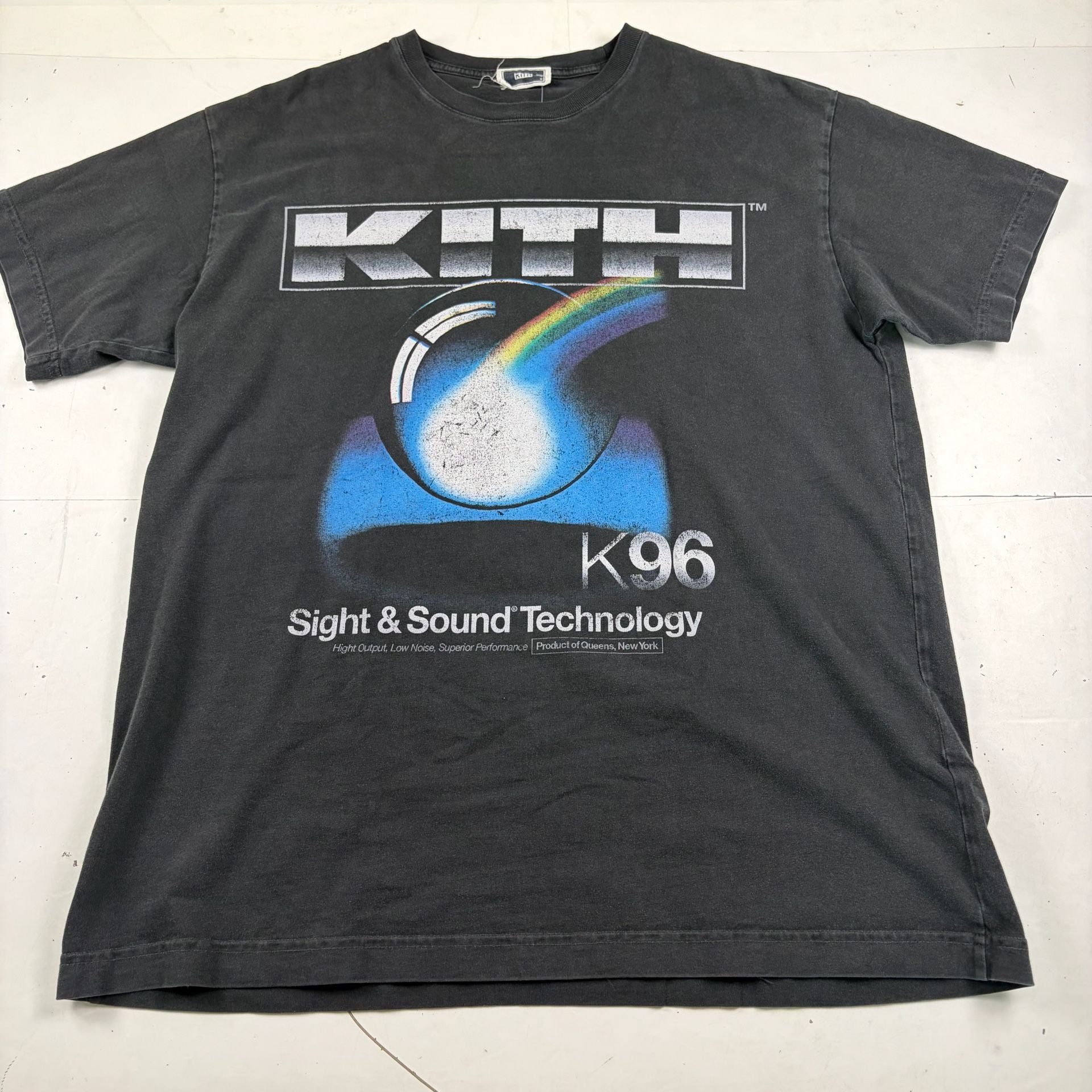Kith K96 Sight & Sound Technology Graphic T-Shirt Black Size M (OF) *fading 2