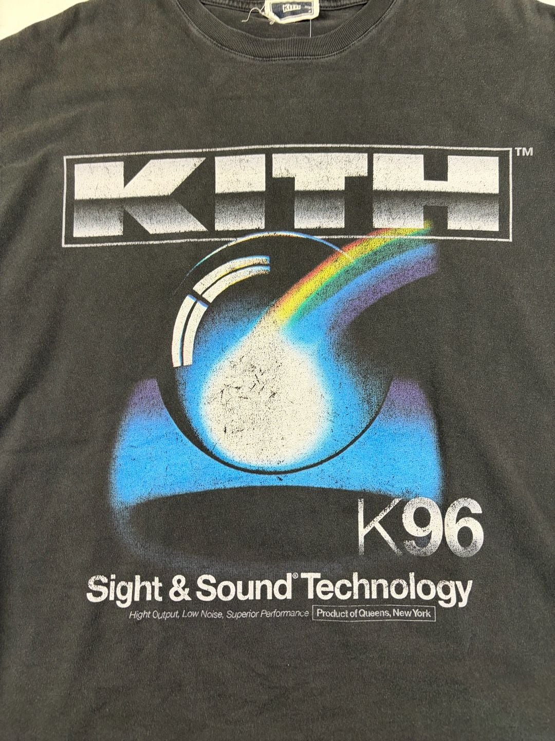Kith K96 Sight & Sound Technology Graphic T-Shirt Black Size M (OF) *fading 4