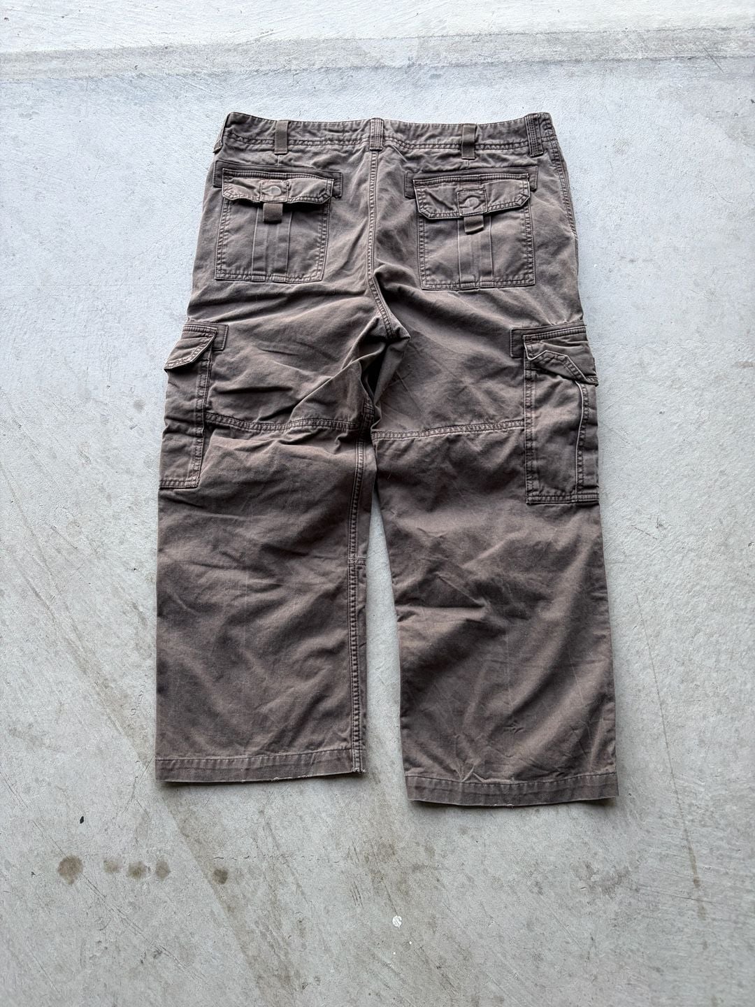 Old Navy Loose Cargo Pants Size 36x30 Brown Cotton Utility Workwear 5