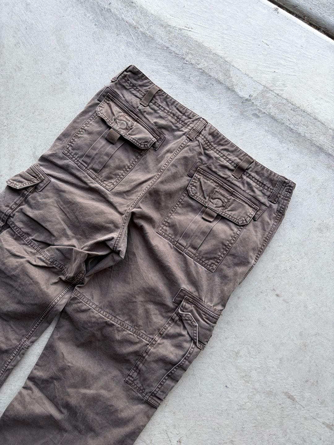 Old Navy Loose Cargo Pants Size 36x30 Brown Cotton Utility Workwear 6