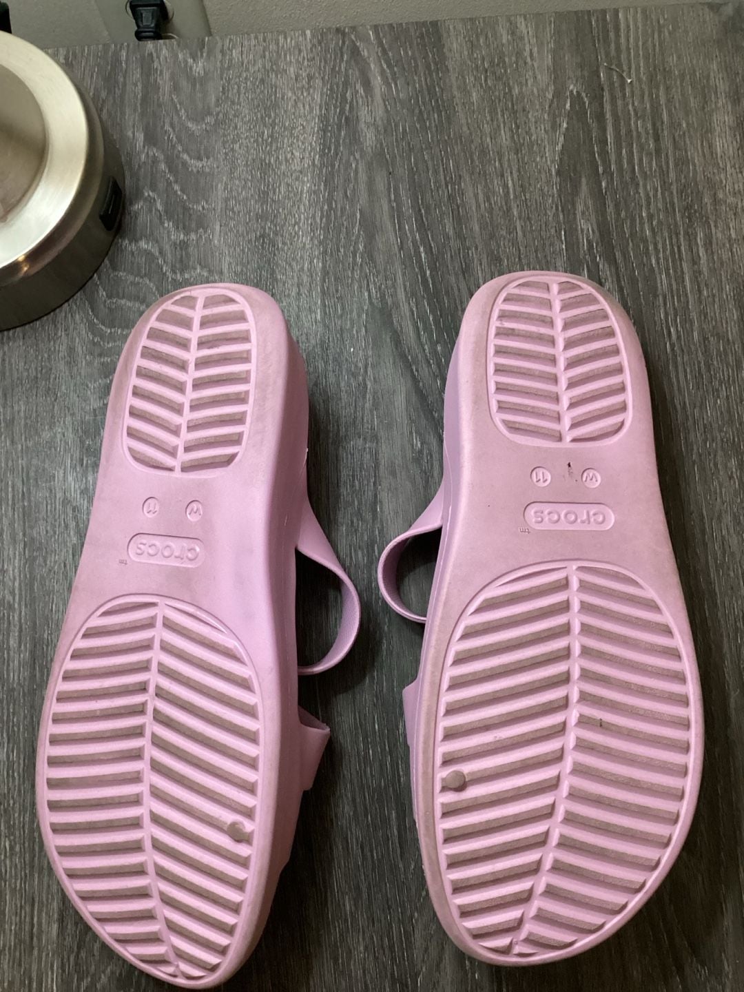 Crocs Brooklyn Low Wedge Sandals Size W11 Pink 4