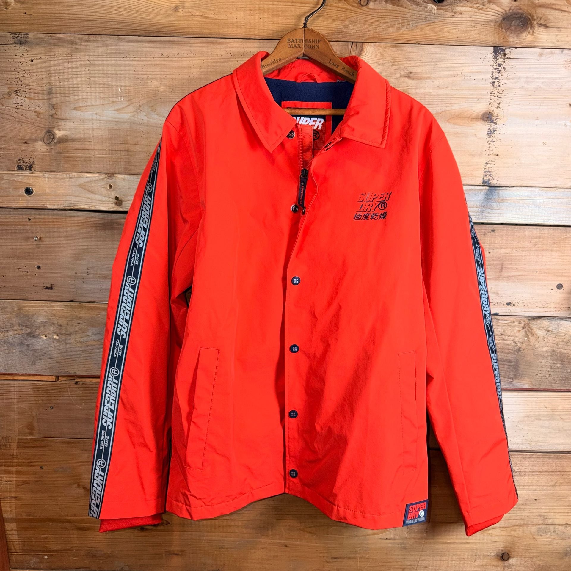 Superdry Cadence Coach Jacket Blood Orange 2