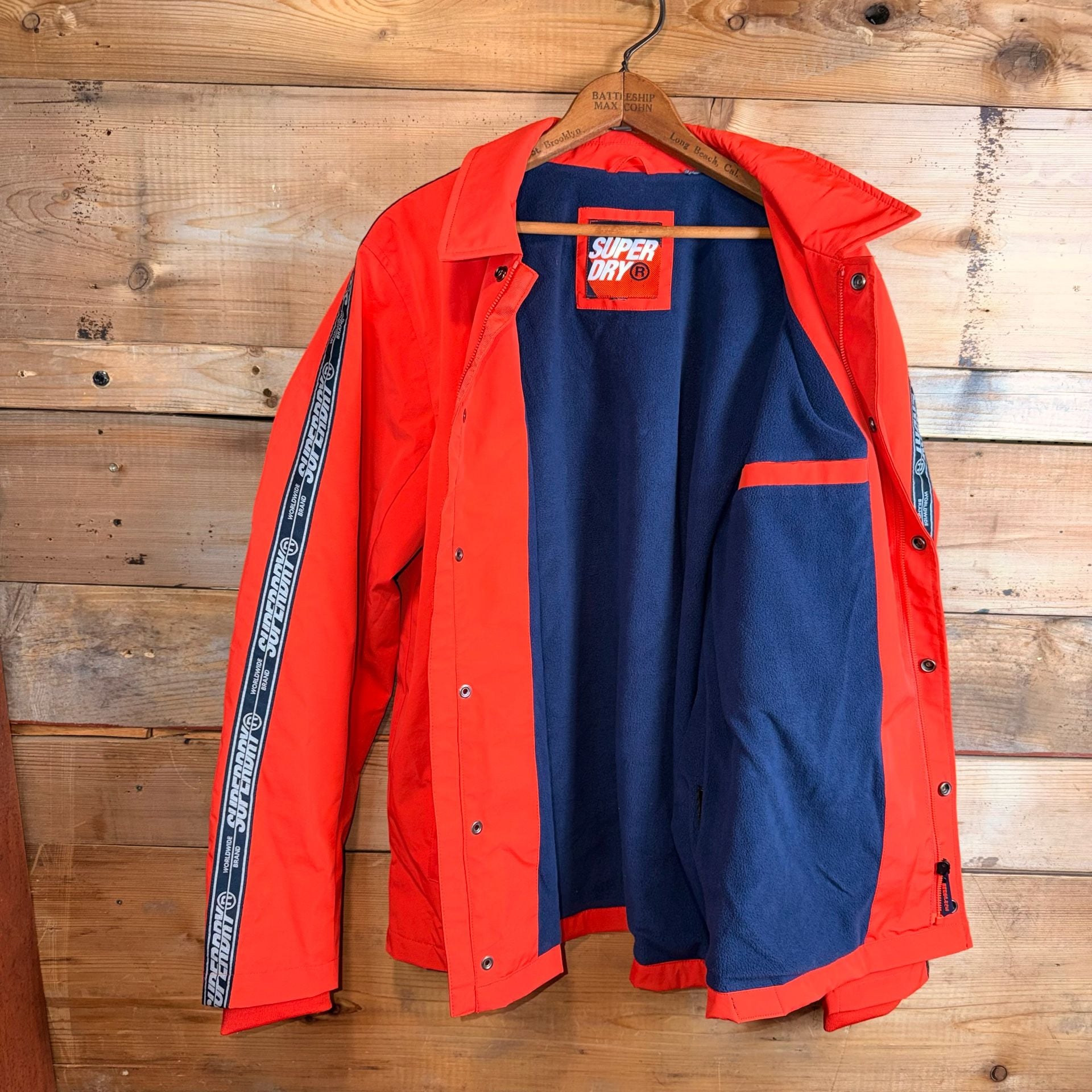 Superdry Cadence Coach Jacket Blood Orange 5