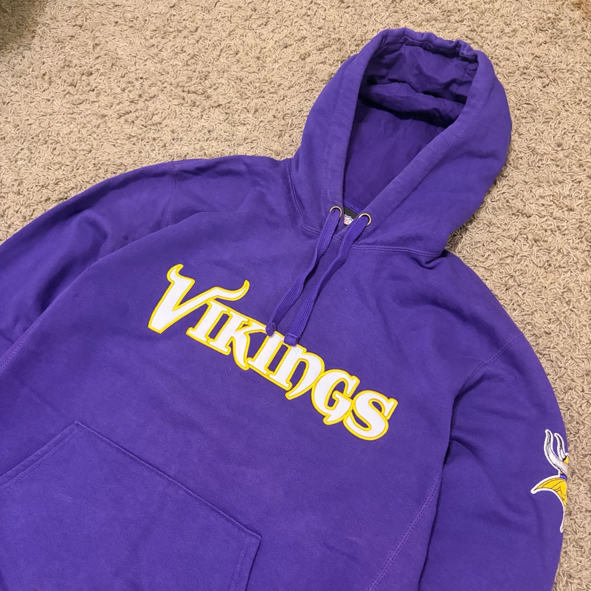 NFL Team Apparel Minnesota Vikings Hoodie Size M Purple 3