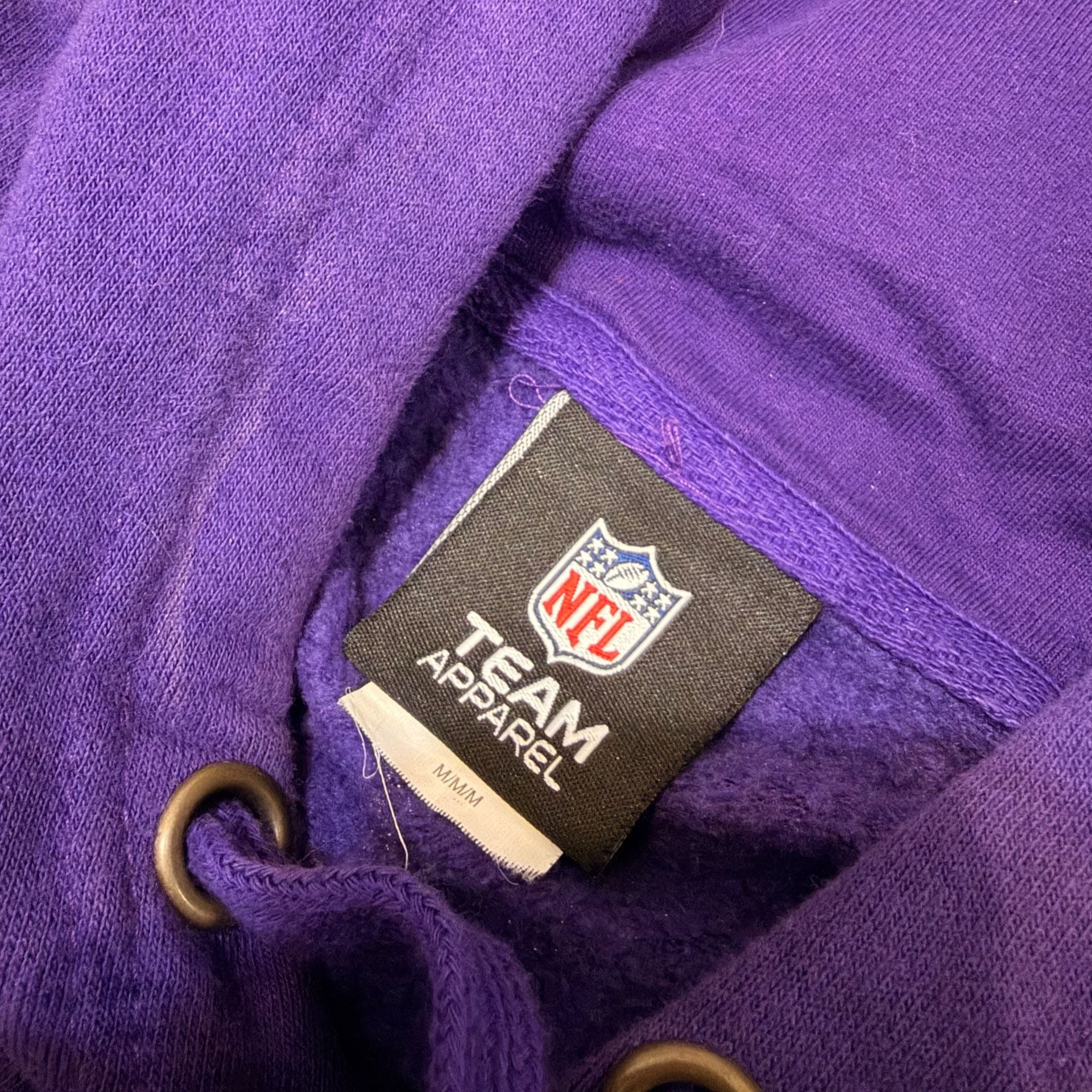 NFL Team Apparel Minnesota Vikings Hoodie Size M Purple 5