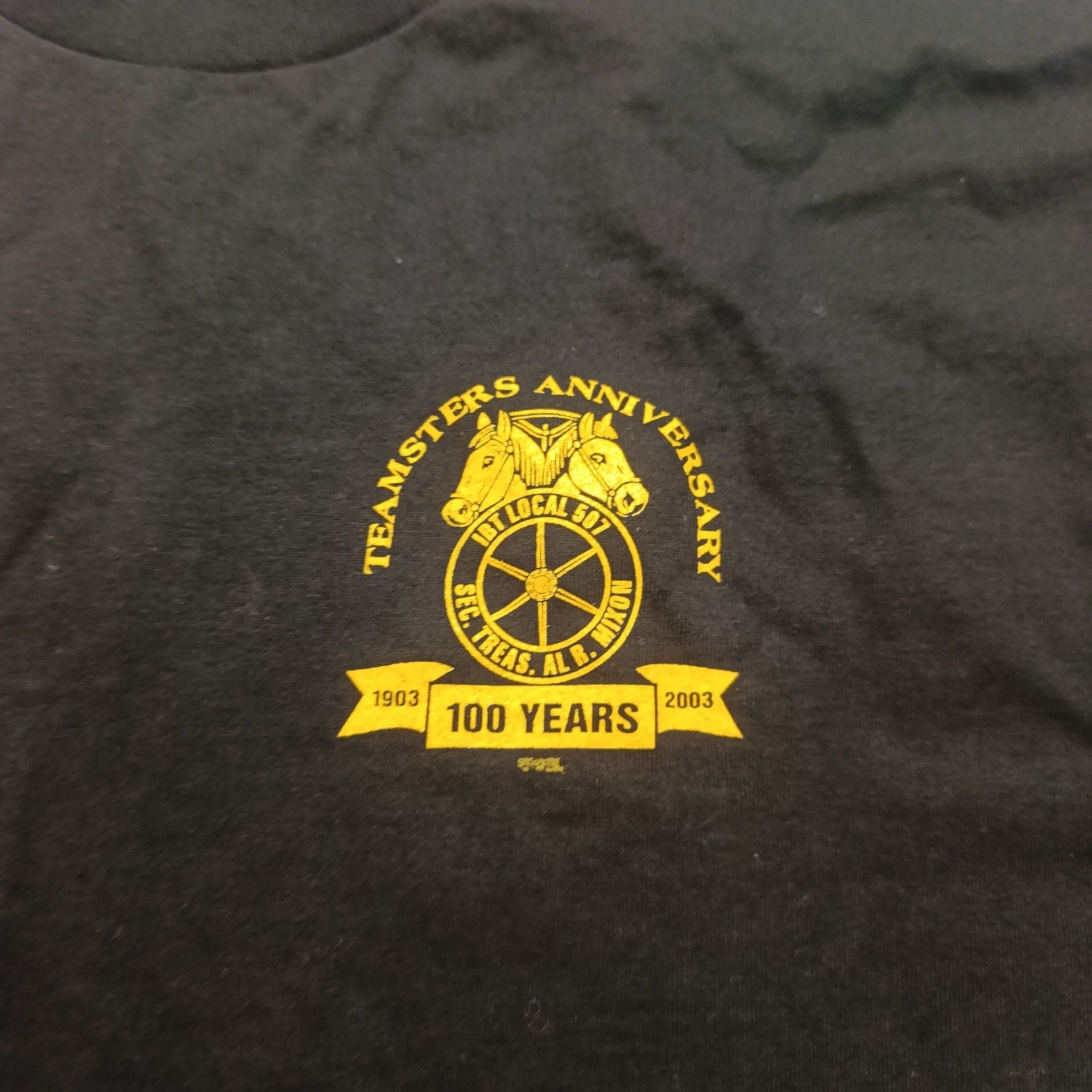 The Frank Doolittle Company Teamsters T-Shirt Large Black 4