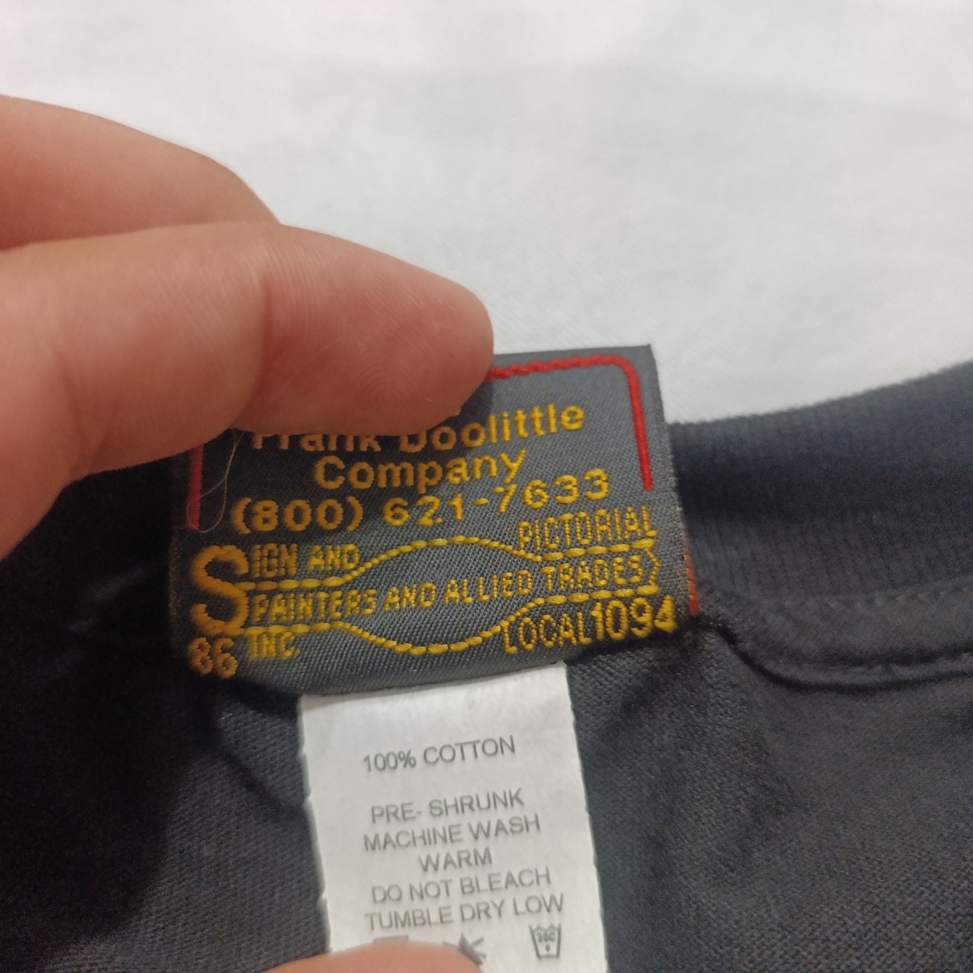 The Frank Doolittle Company Teamsters T-Shirt Large Black 8