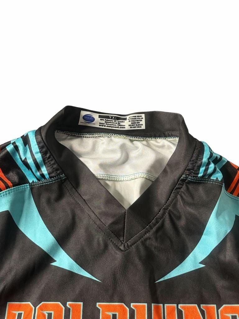 Sanyo Dolphins McKinney 56 Jersey Size YXL Black Aqua 4