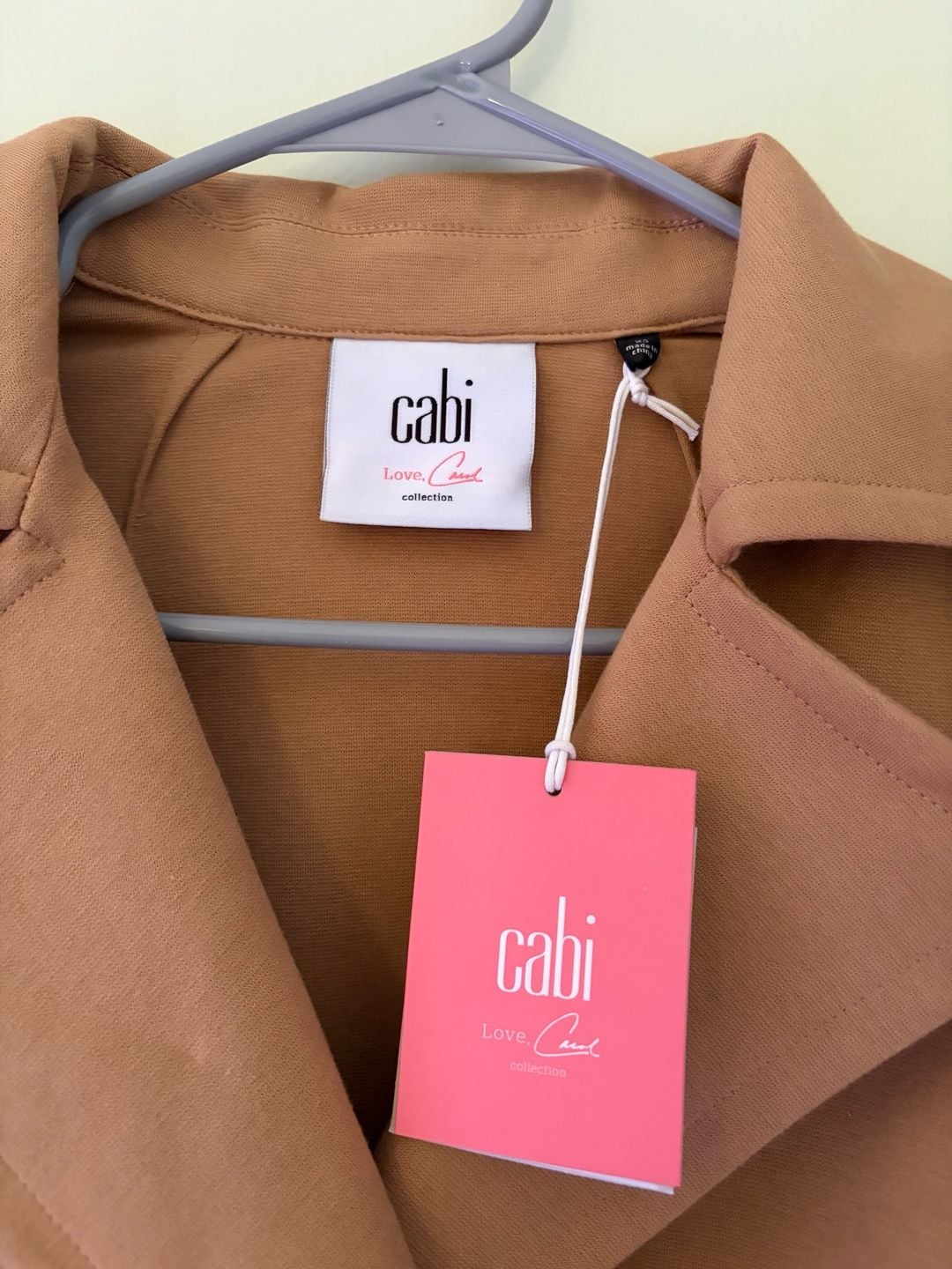 Cabi Trench Coat Size XS Camel Long Jacket 5