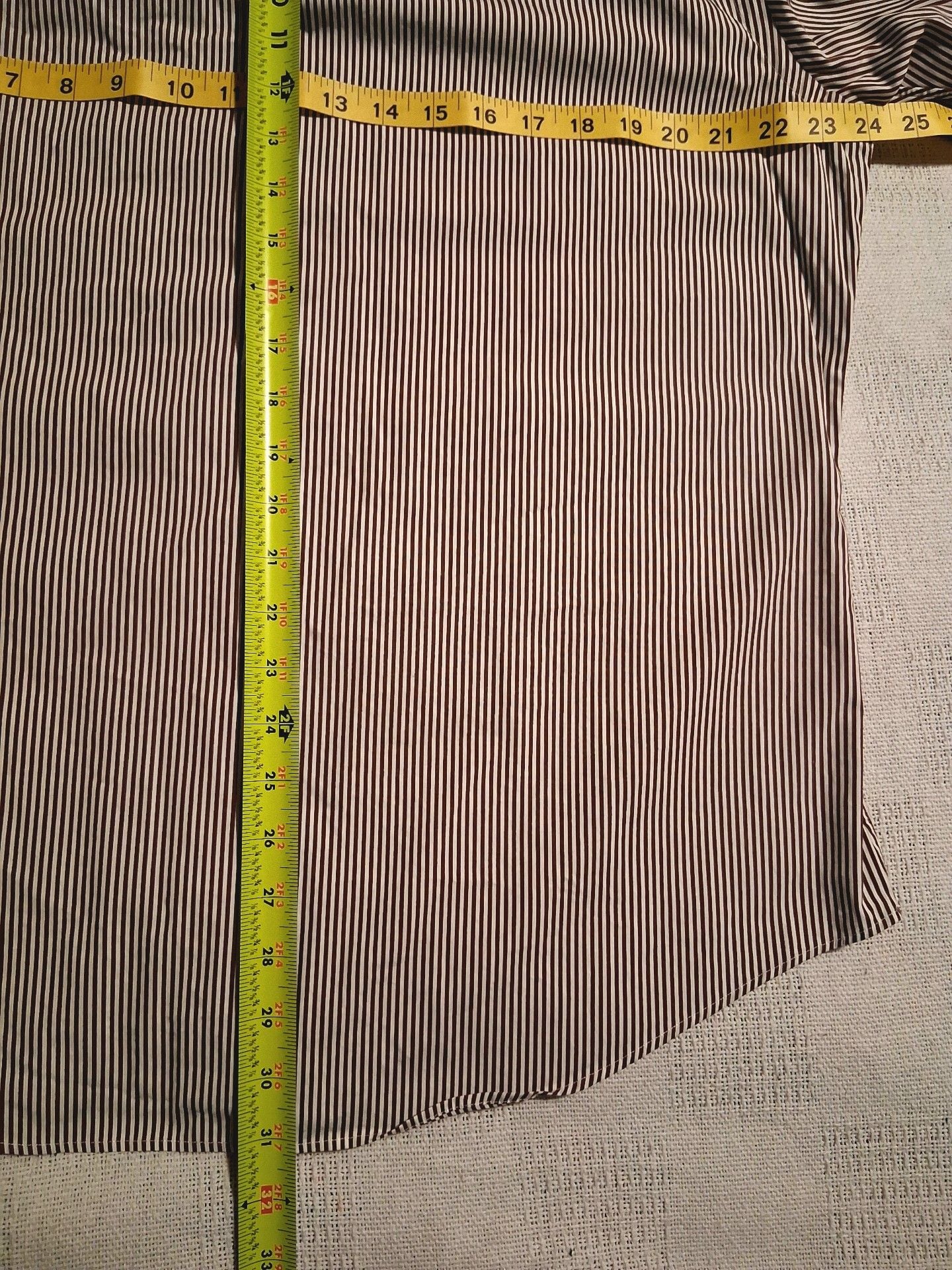 Ralph Lauren Button Down Shirt Custom Fit Brown Striped Long Sleeve size L 7