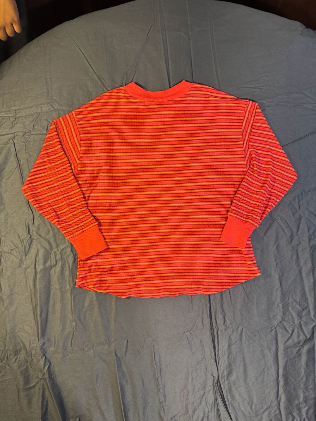 Sonoma Goods For Life Striped Thermal Long Sleeve Shirt Size M 3