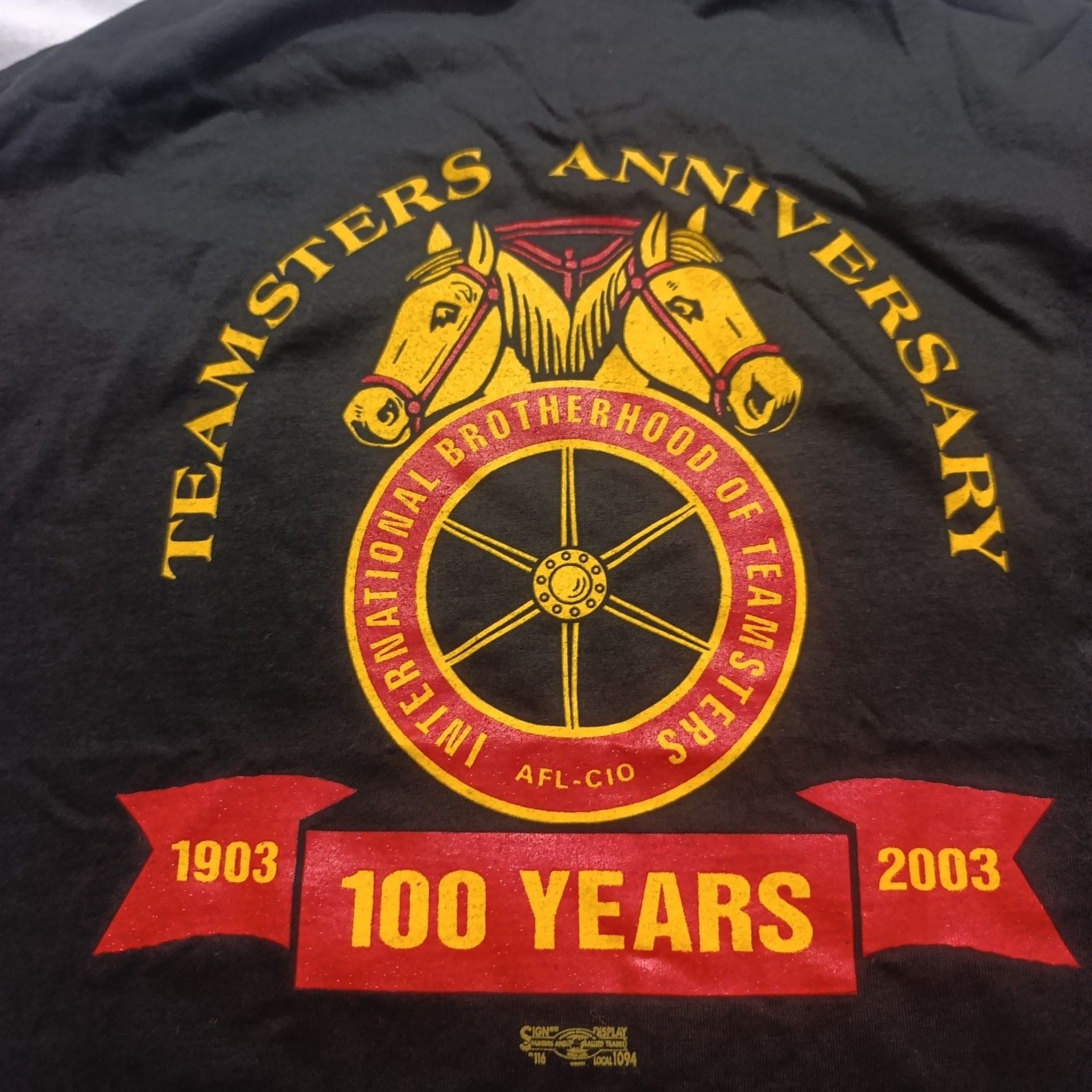 The Frank Doolittle Company Teamsters T-Shirt Large Black 5