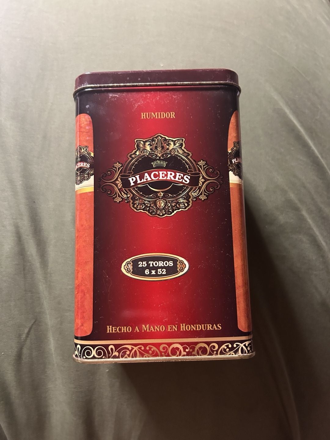 Placeres Humidor Toros 25 Cigar Tin Can 6x52 2