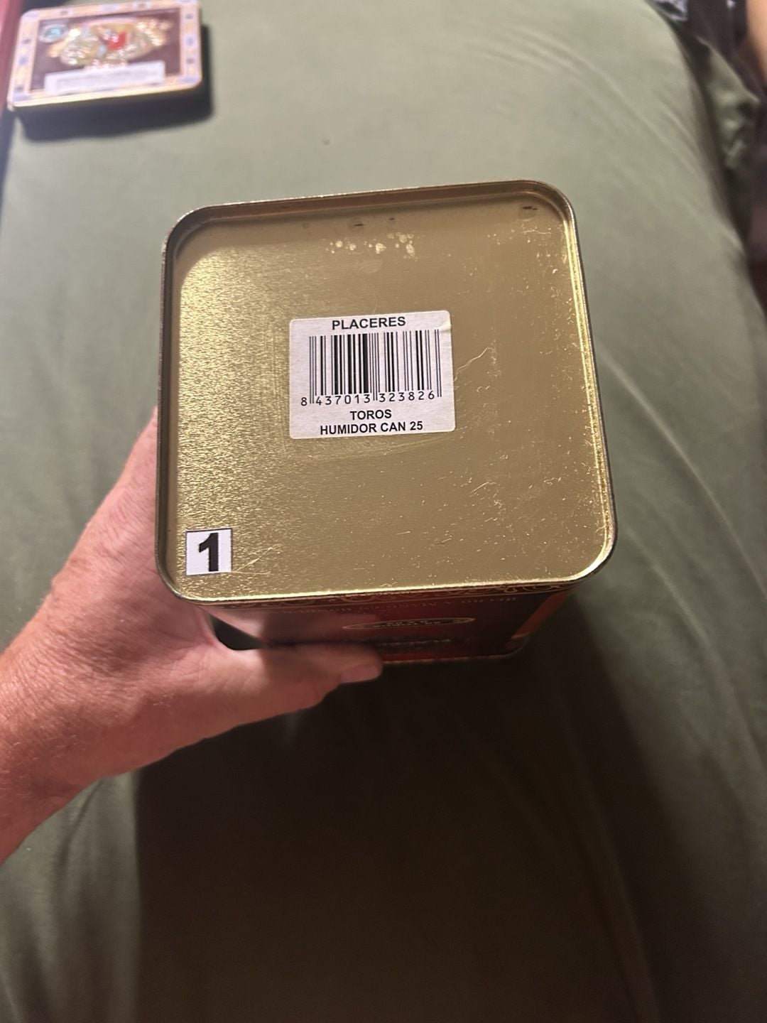 Placeres Humidor Toros 25 Cigar Tin Can 6x52 5