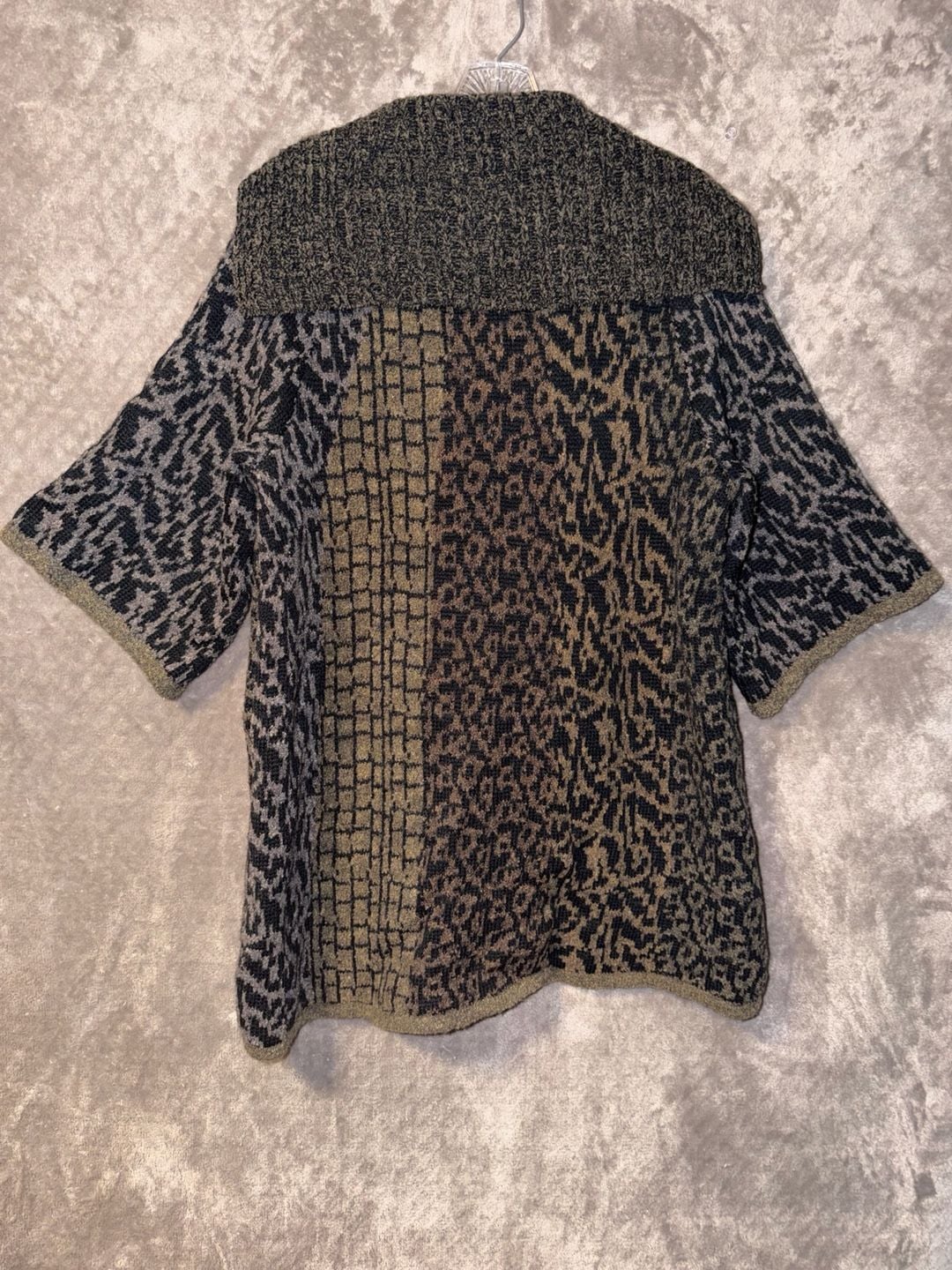 Christopher & Banks Animal Print Cardigan Sweater Size L 7