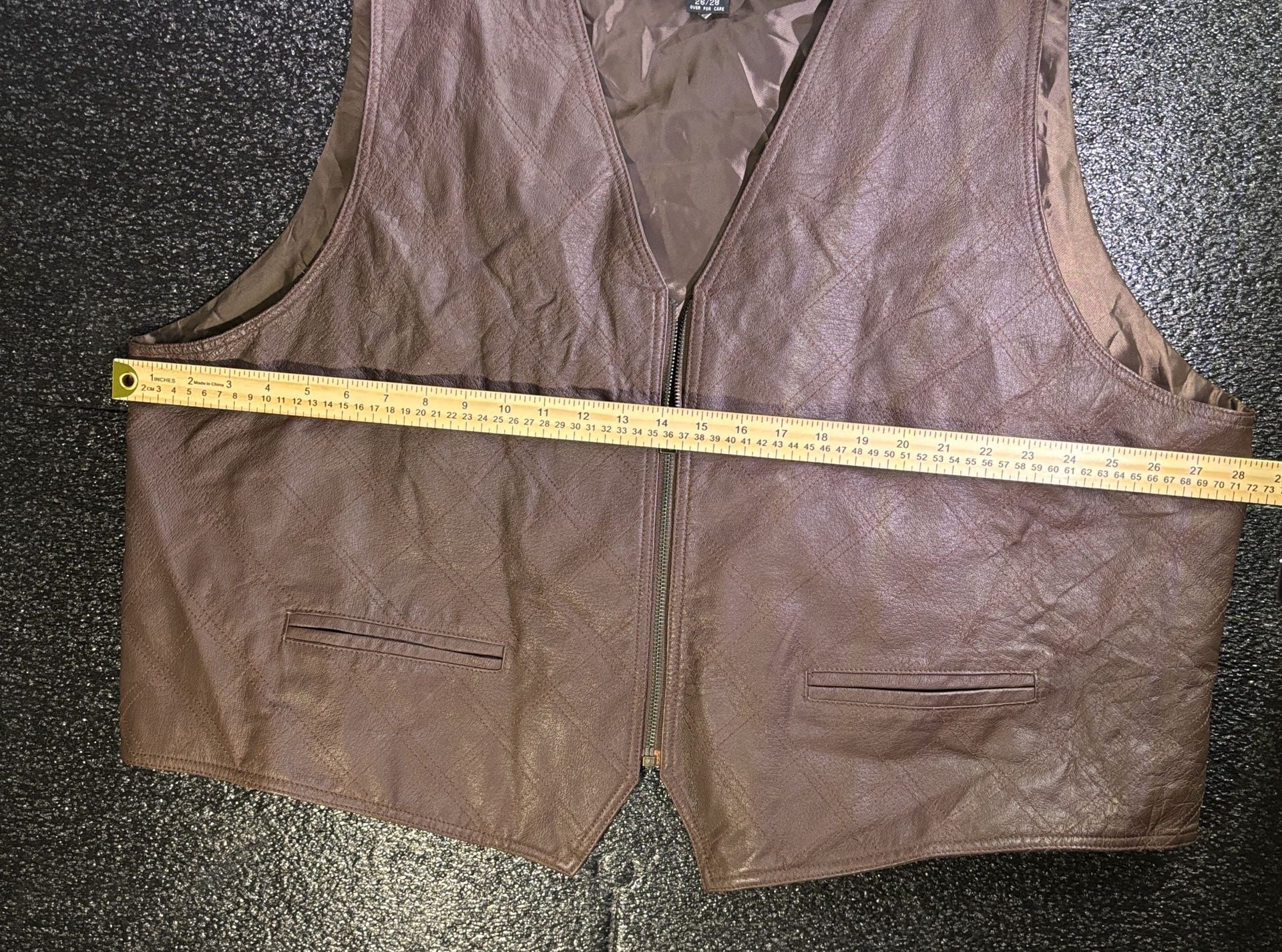 Jacque & Koko Leather Vest Size 26/28 4