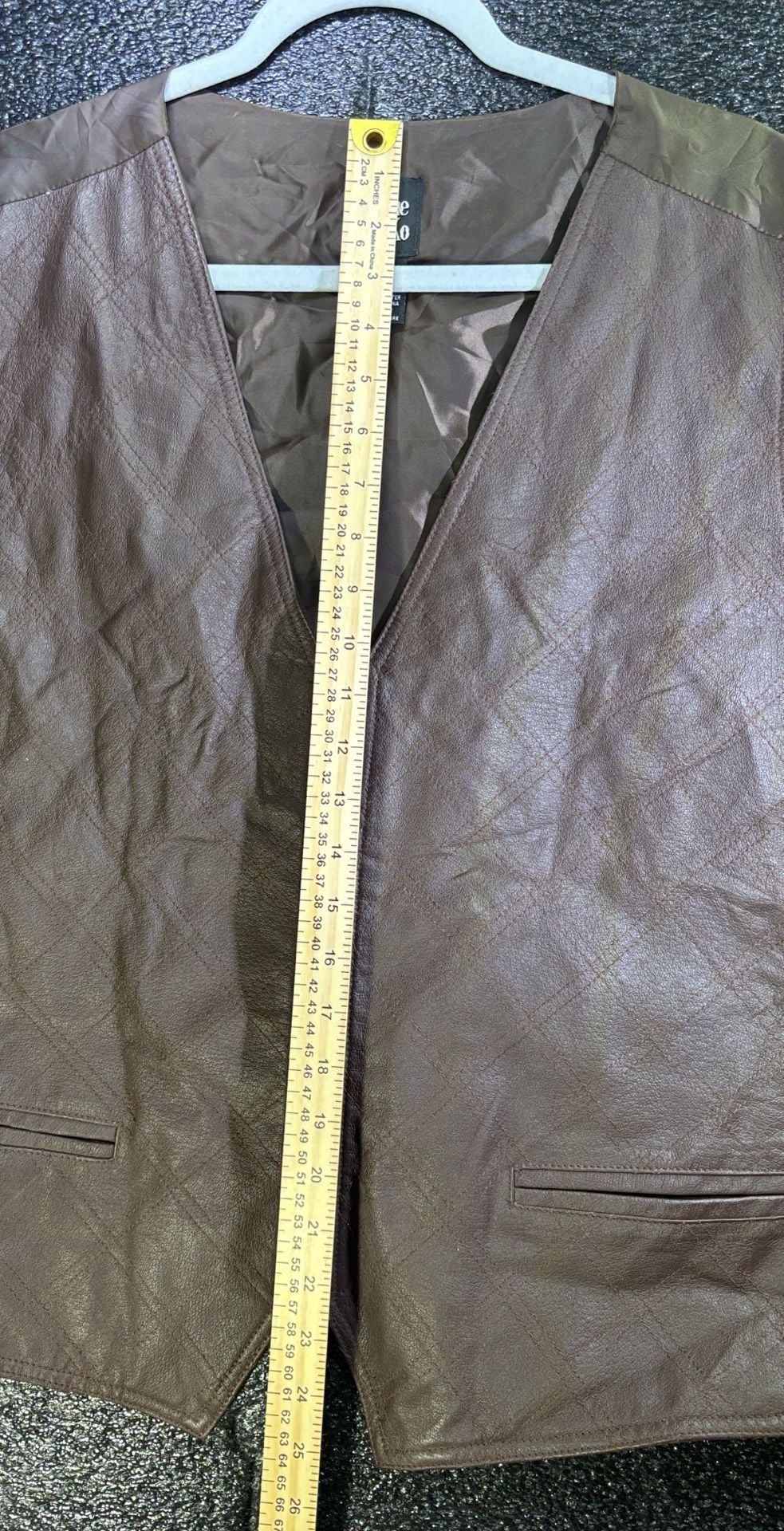 Jacque & Koko Leather Vest Size 26/28 5