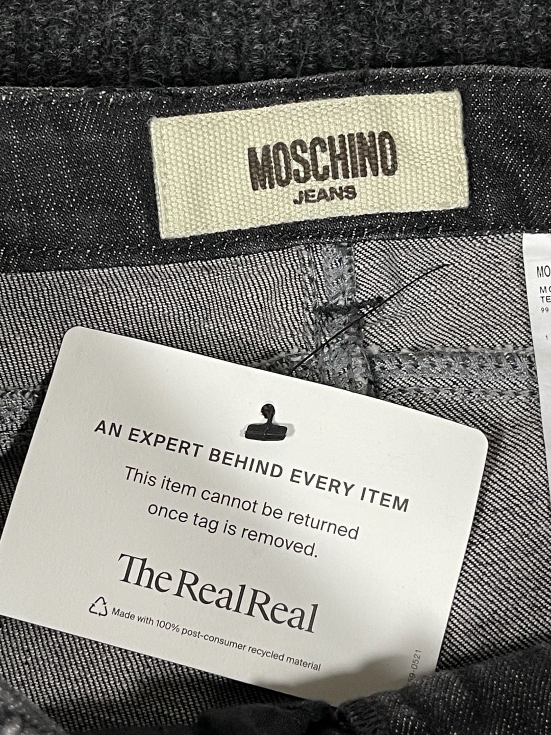 Moschino Jeans Slim Fit NWT Size 29 Black Distressed Denim Pants 10
