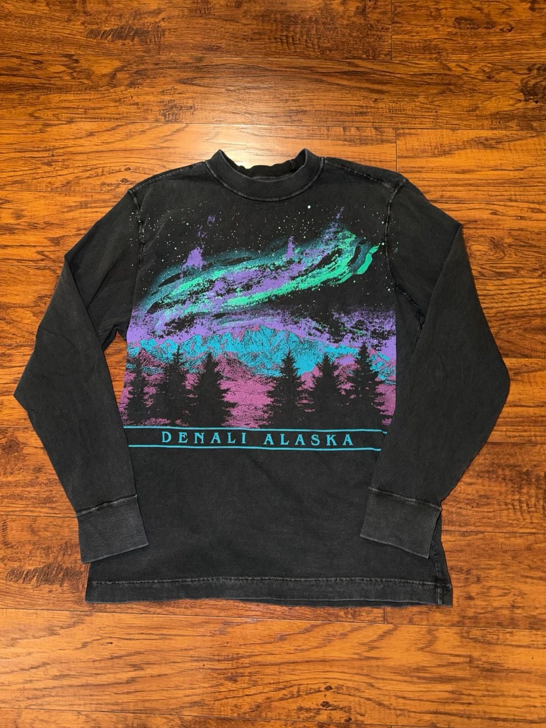 Abercrombie & Fitch Denali Alaska Graphic Long Sleeve Shirt Black 2