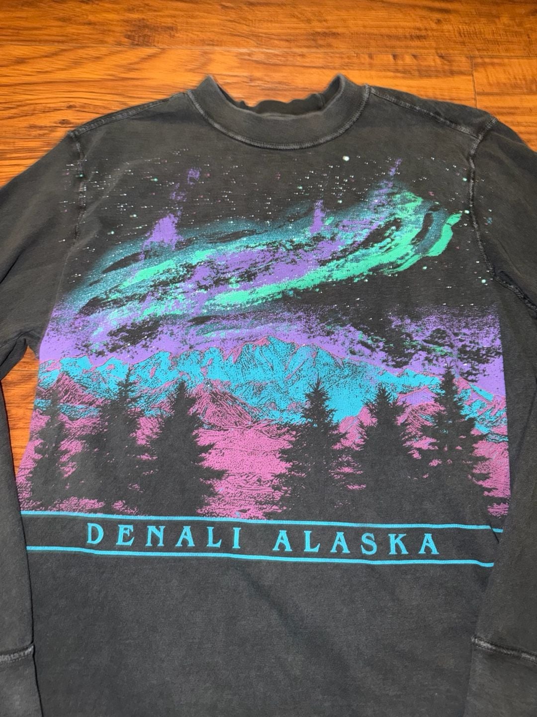 Abercrombie & Fitch Denali Alaska Graphic Long Sleeve Shirt Black 3