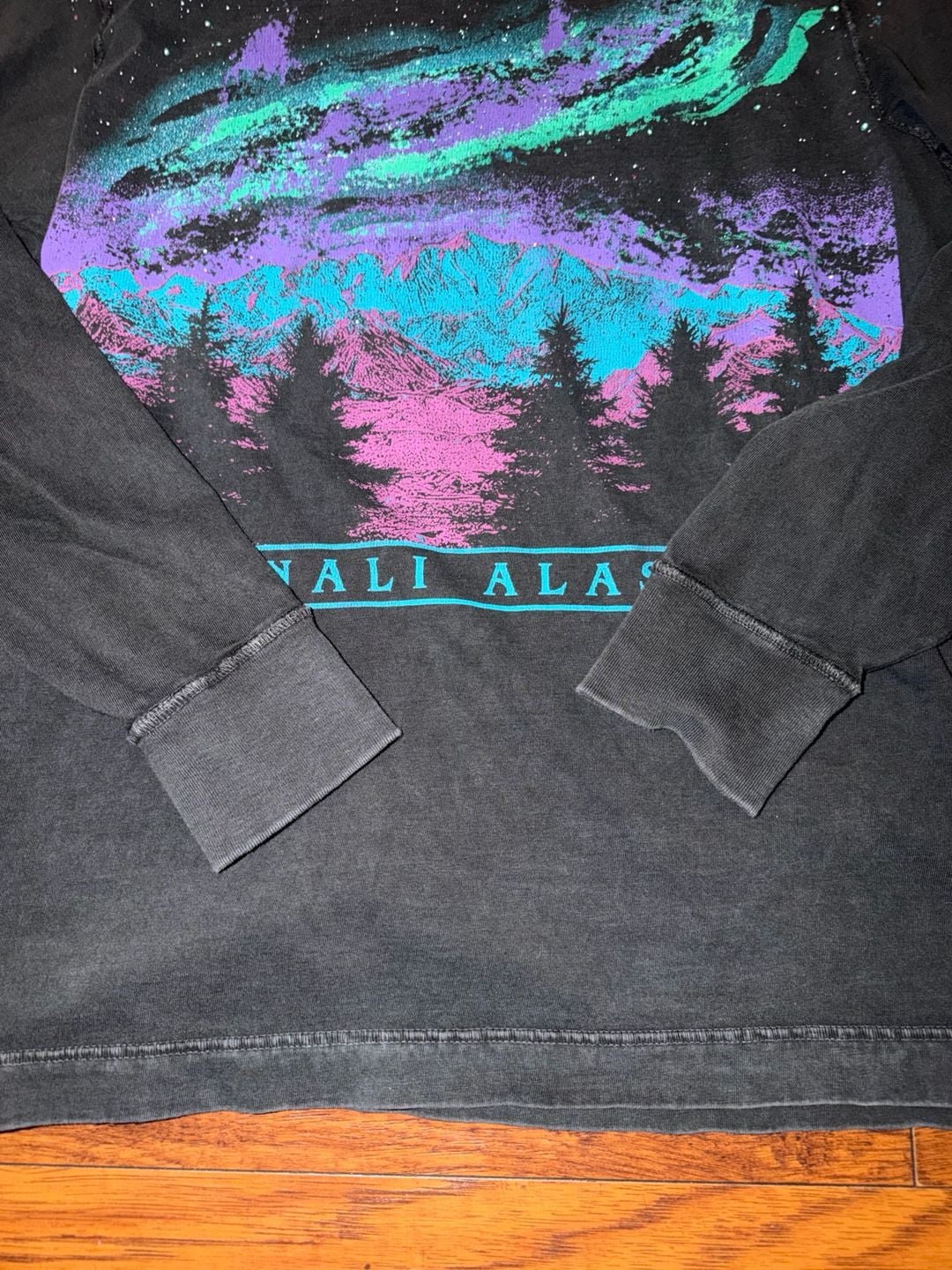 Abercrombie & Fitch Denali Alaska Graphic Long Sleeve Shirt Black 4