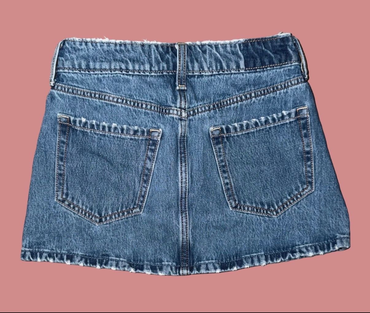 Hollister Blue Denim Mini Skirt – W23 7