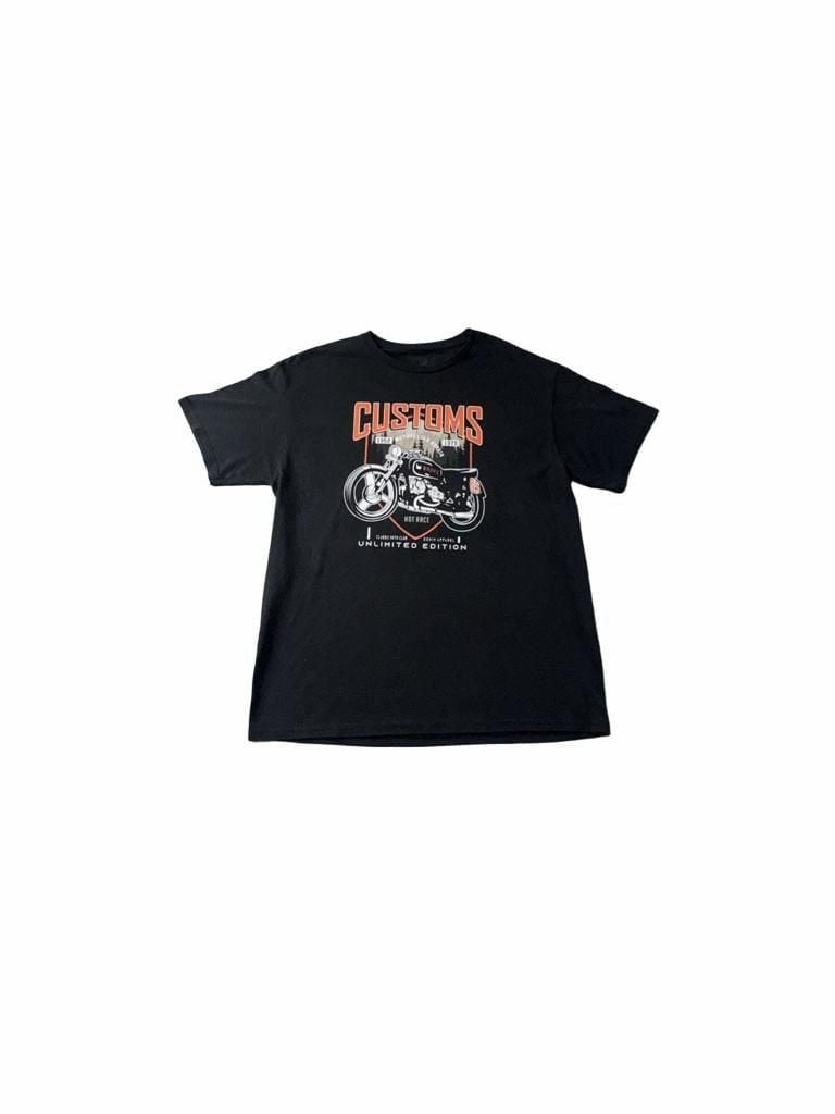 Unbranded Motorcycle Customs Graphic T-Shirt XL Black 2